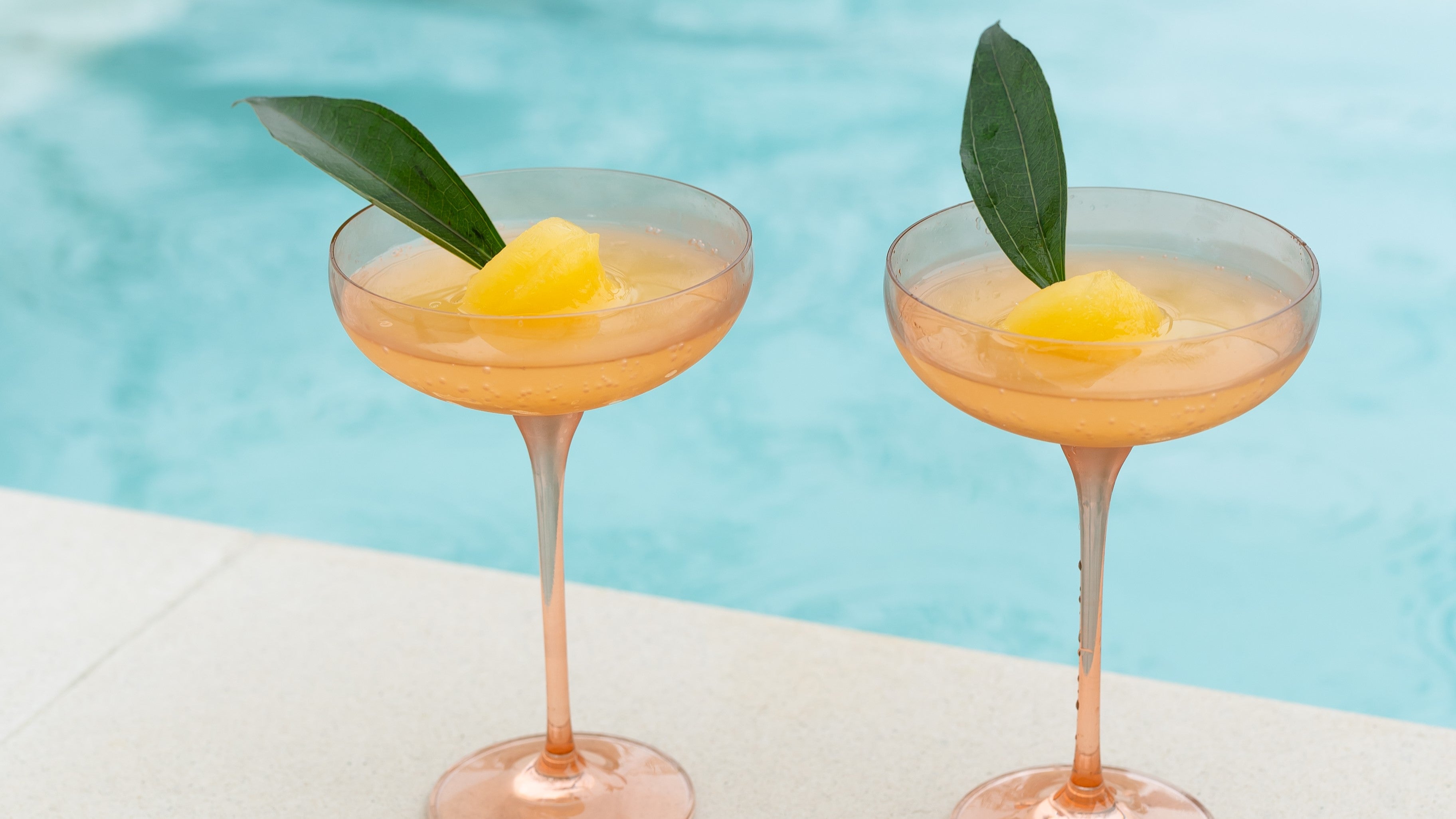 Poolside Paradise Estelle Colored Glass