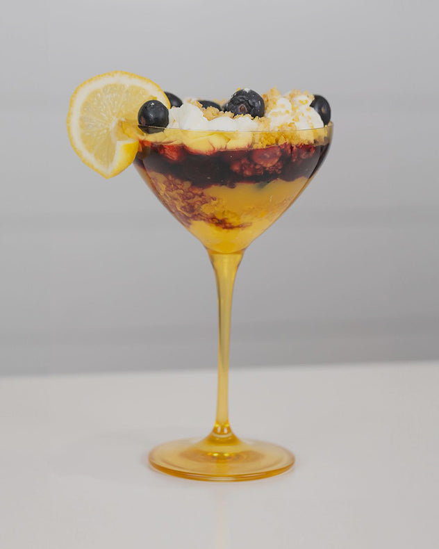 Lemon Blueberry Parfait Estelle Colored Glass 