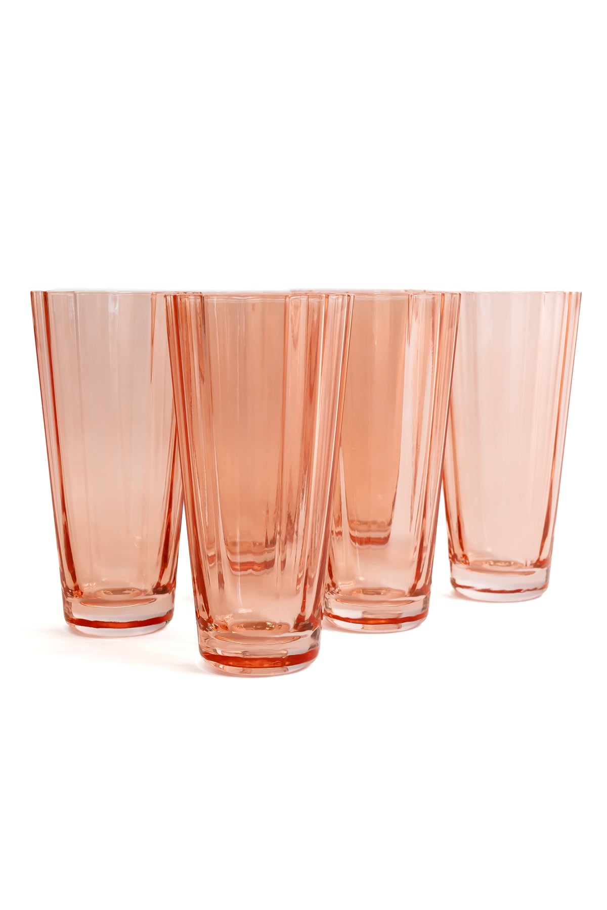 Estelle Colored Sunday High Balls - Set of 6- Peach Fuzz {Our Coral Peach Pink}