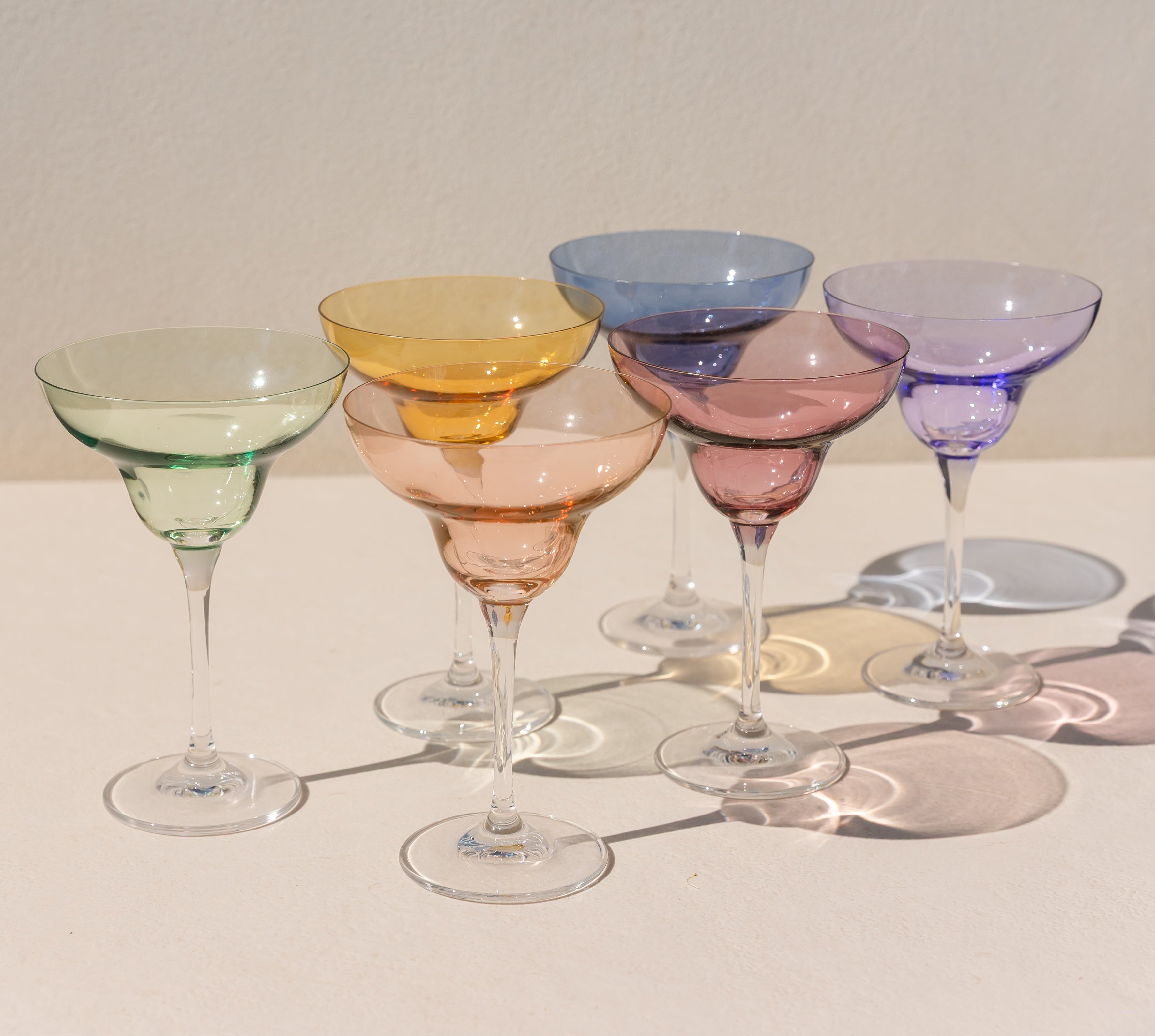 Estelle Colored Margarita Glass