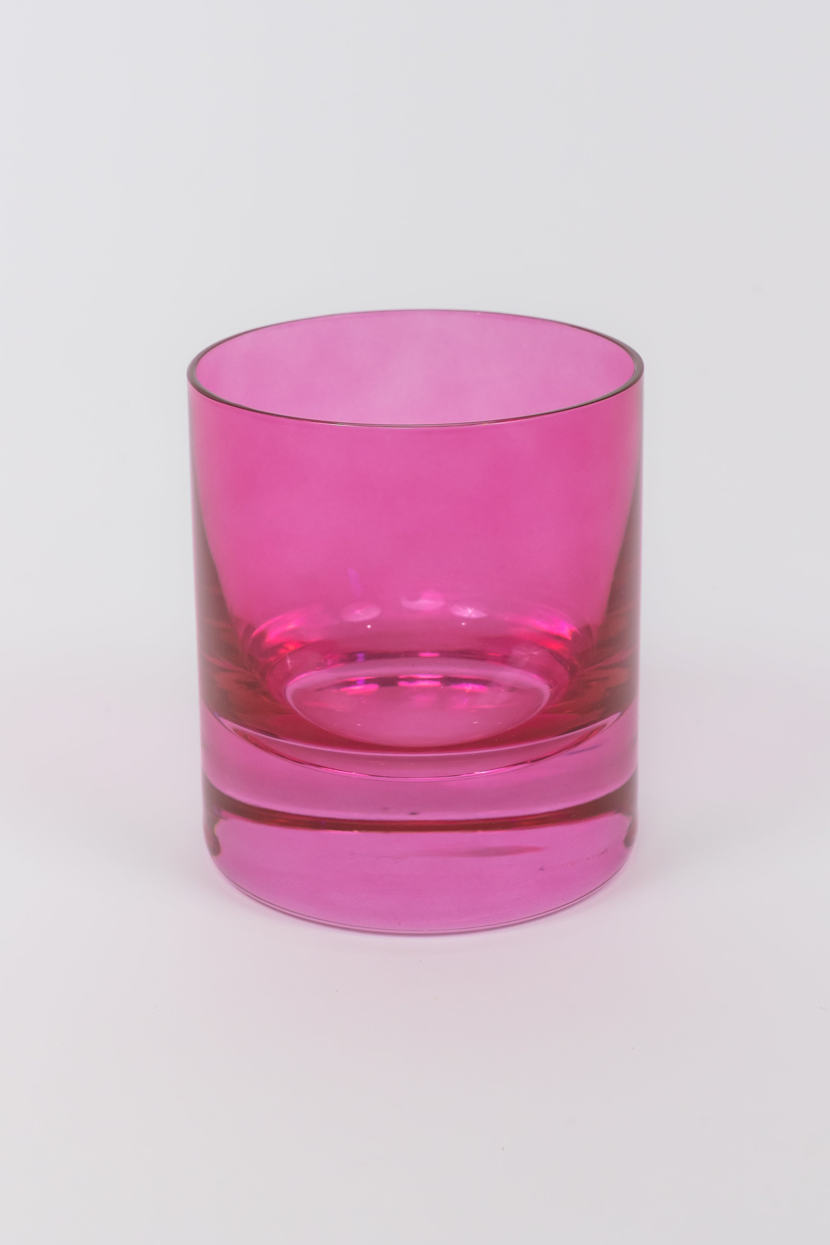 Estelle Colored Rocks Glass - Set of 6 {Fuchsia}