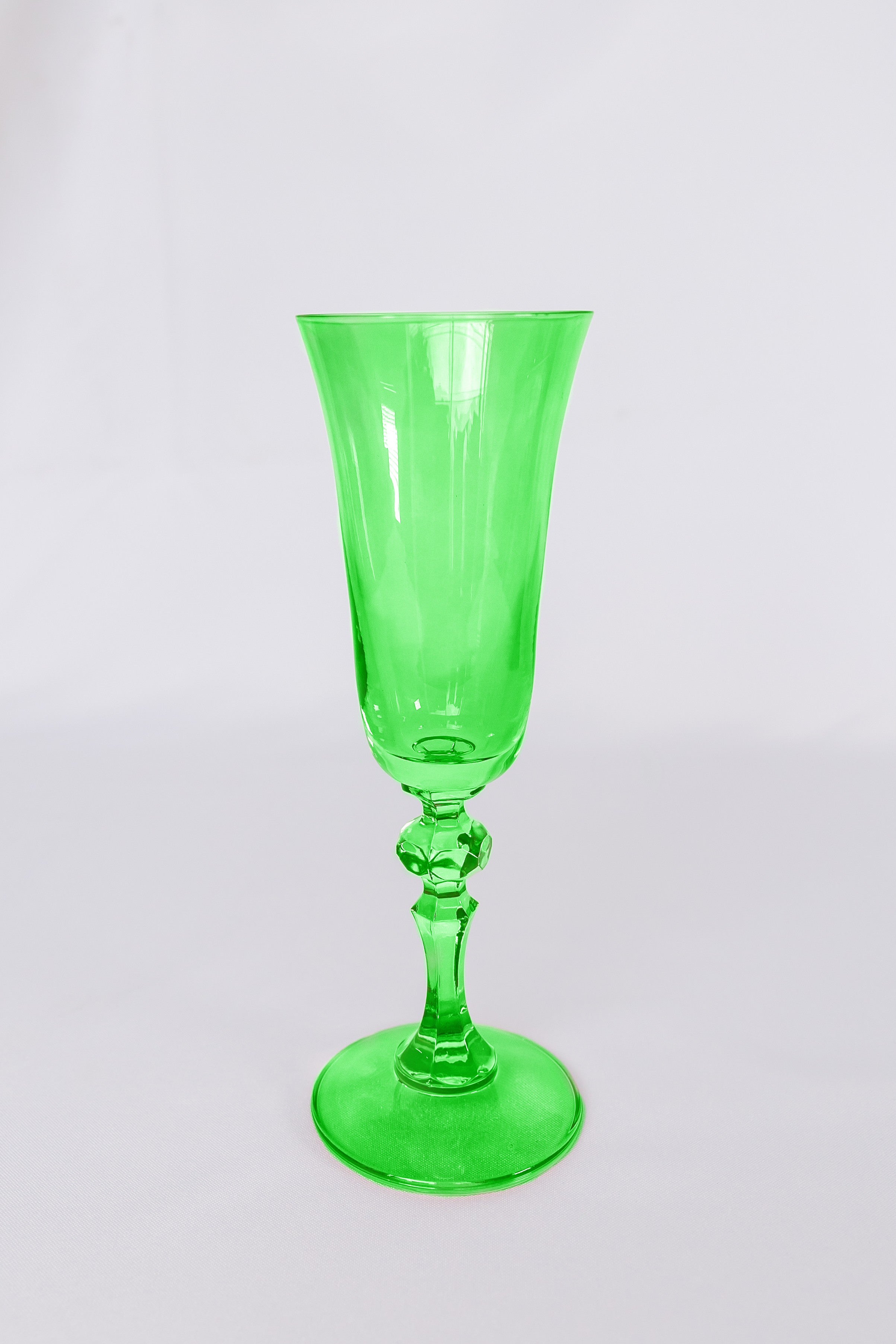 Estelle Colored Regal Flute - Set of 6 {Kelly Green}