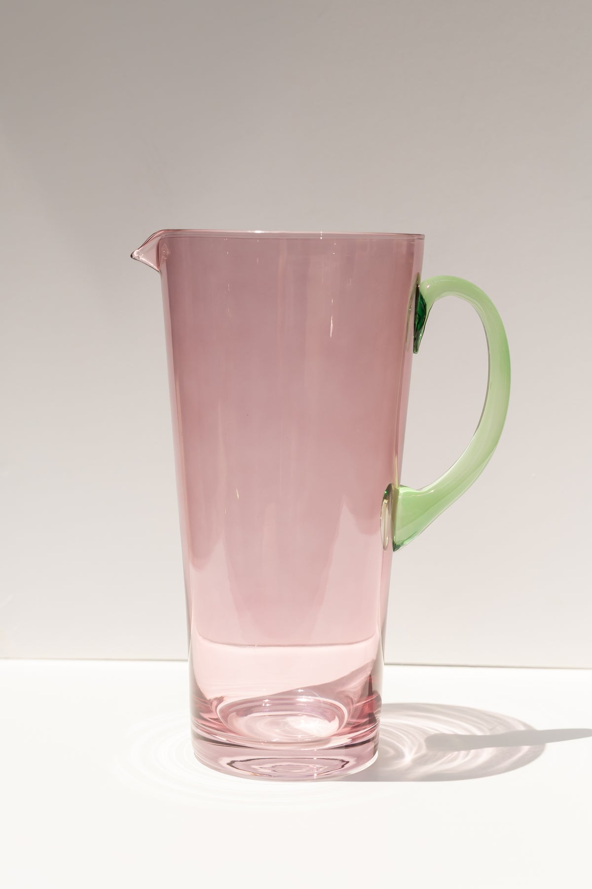 Estelle Colored Drink Pitcher - {Rose + Mint Green}