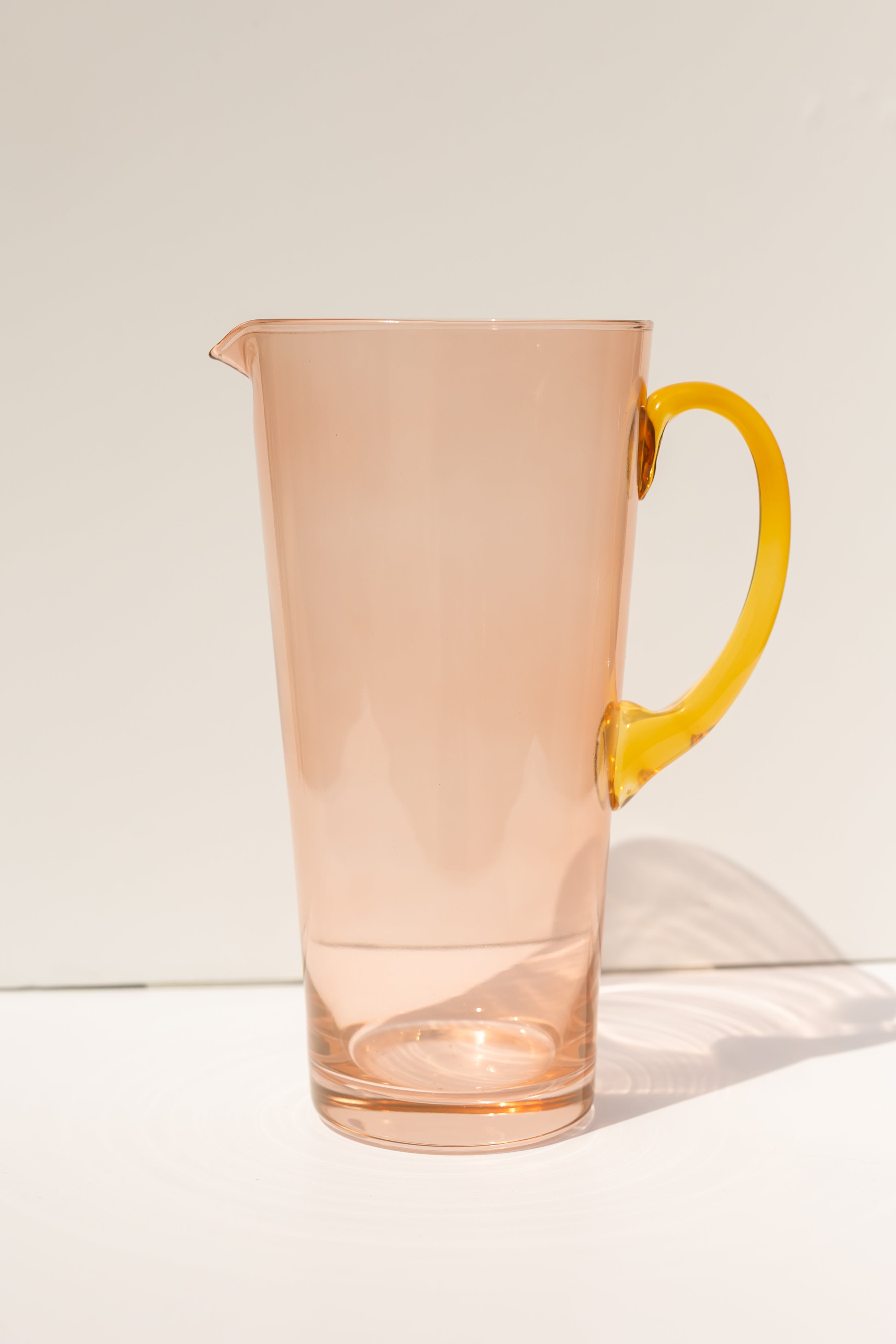 Estelle Colored Drink Pitcher - {Blush Pink + Yellow}