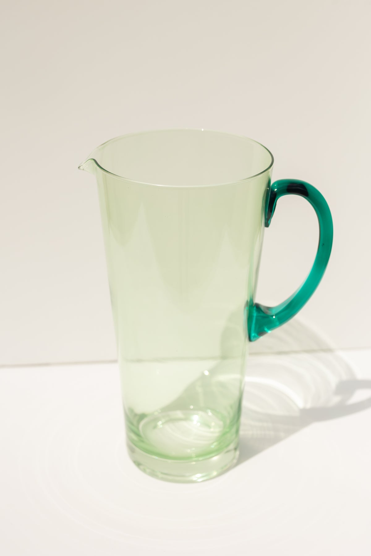 Estelle Colored Drink Pitcher - {Mint Green + Emerald Green}