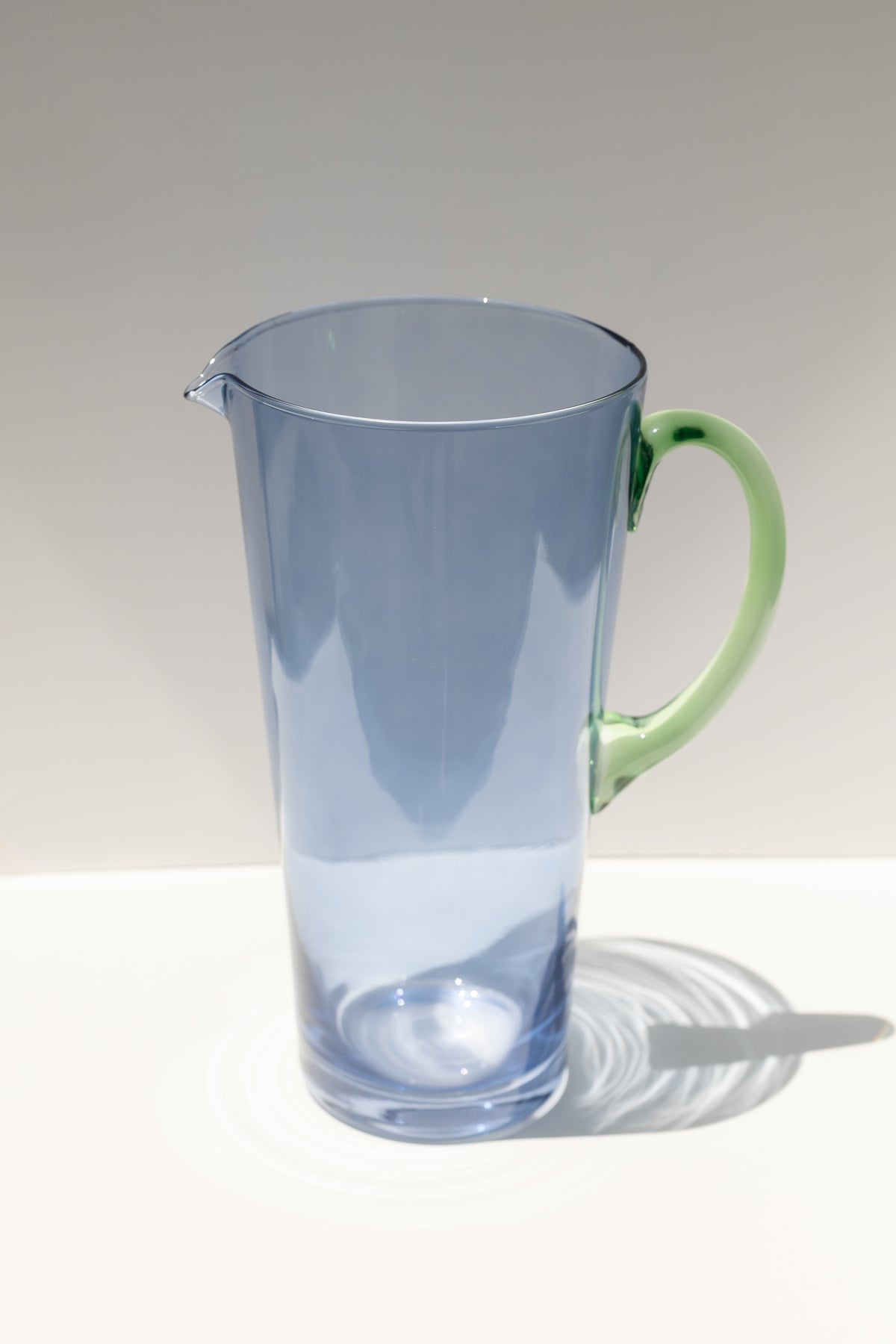 Estelle Colored Drink Pitcher - {Cobalt Blue + Mint Green}