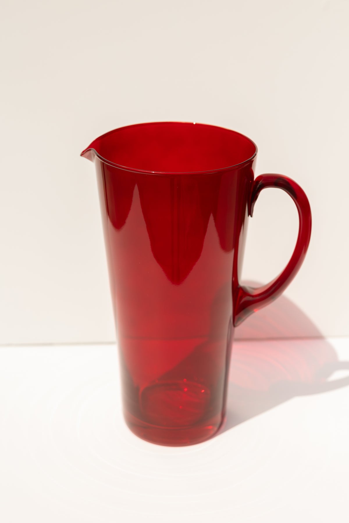 Estelle Colored Drink Pitcher - {Red}