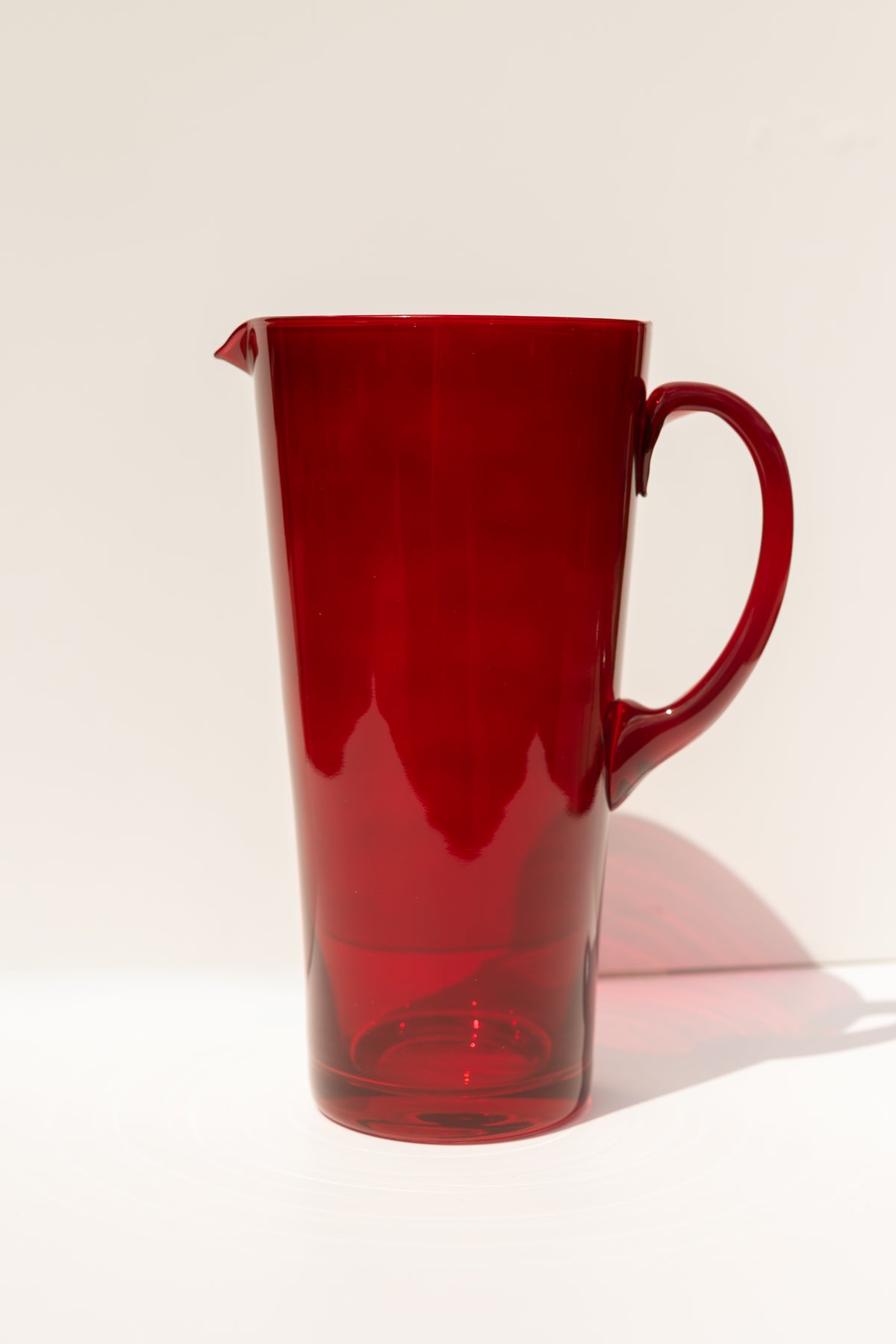 Estelle Colored Drink Pitcher - {Red}