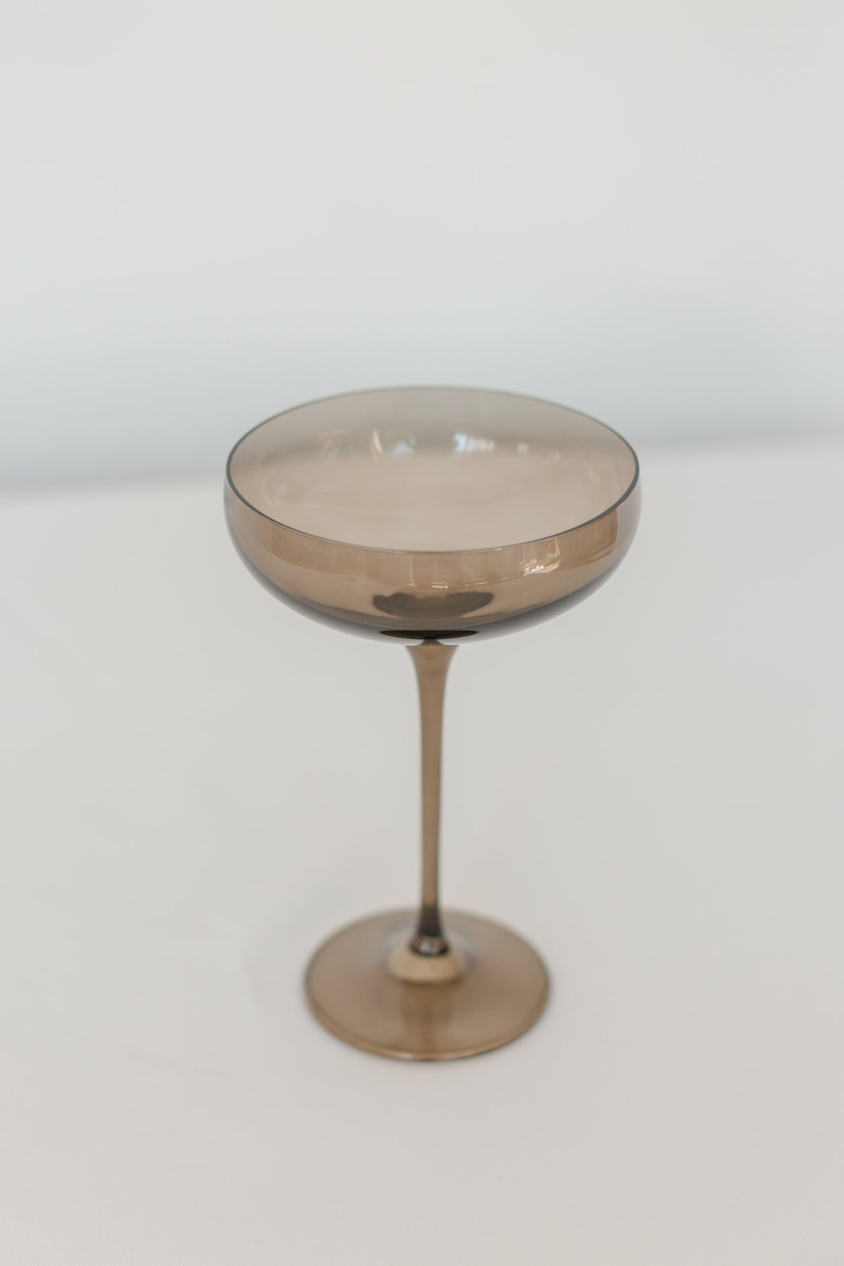 Estelle Colored Champagne Coupe Stemware - Set of 6 {Gray Smoke}