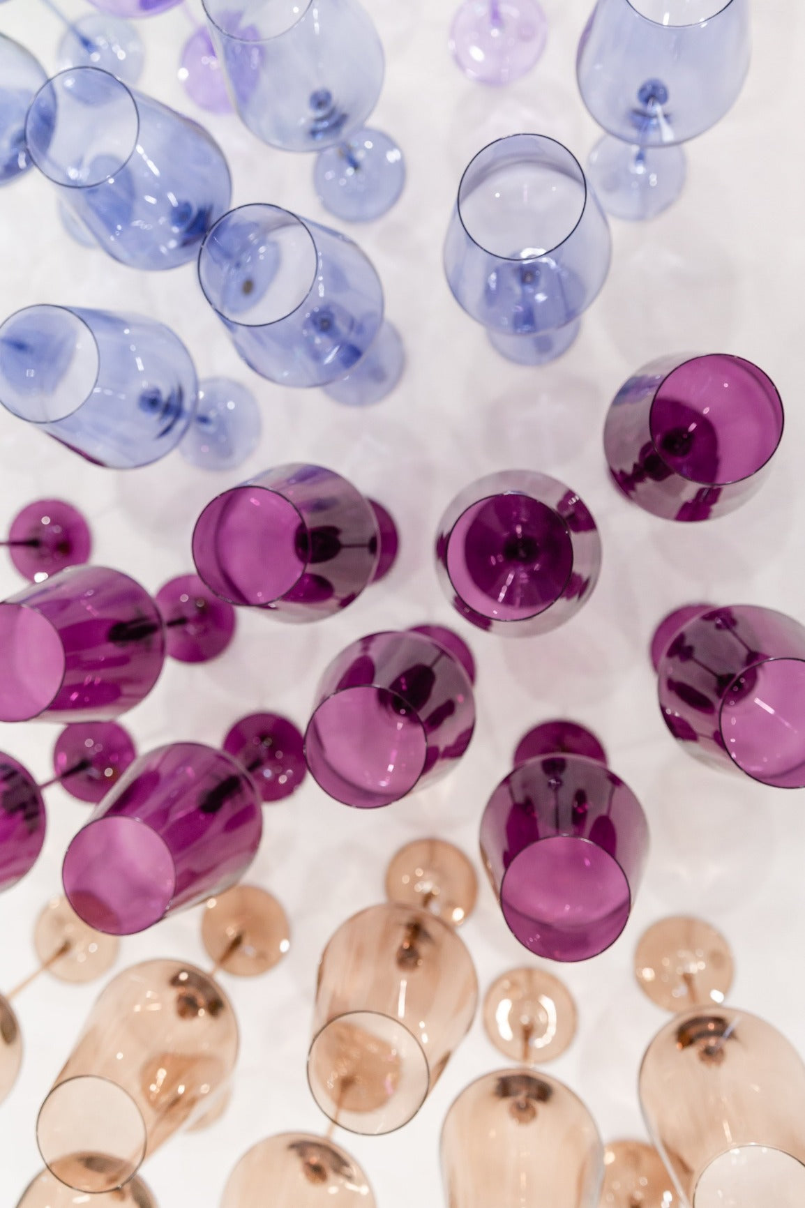 Estelle Wine Single Stemware Glass {All colors} Amber Smoke