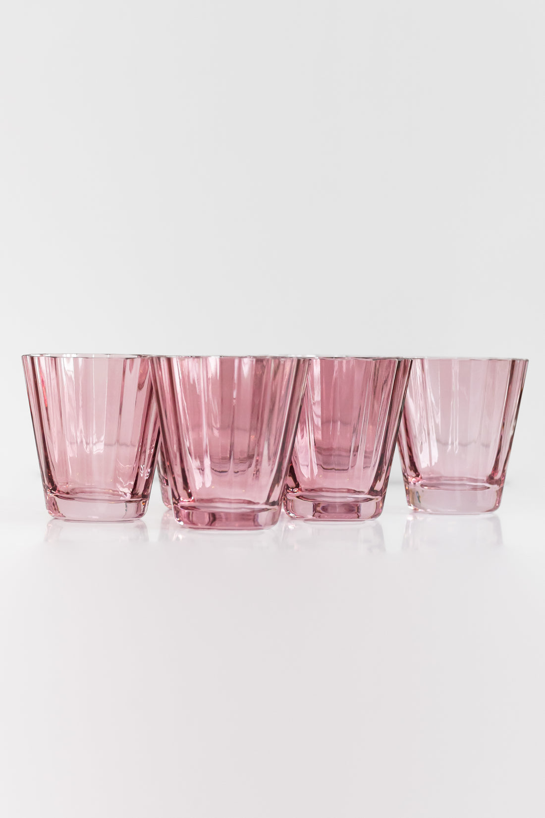 Estelle Colored Sunday Low Balls - Set of 6 {Rose}