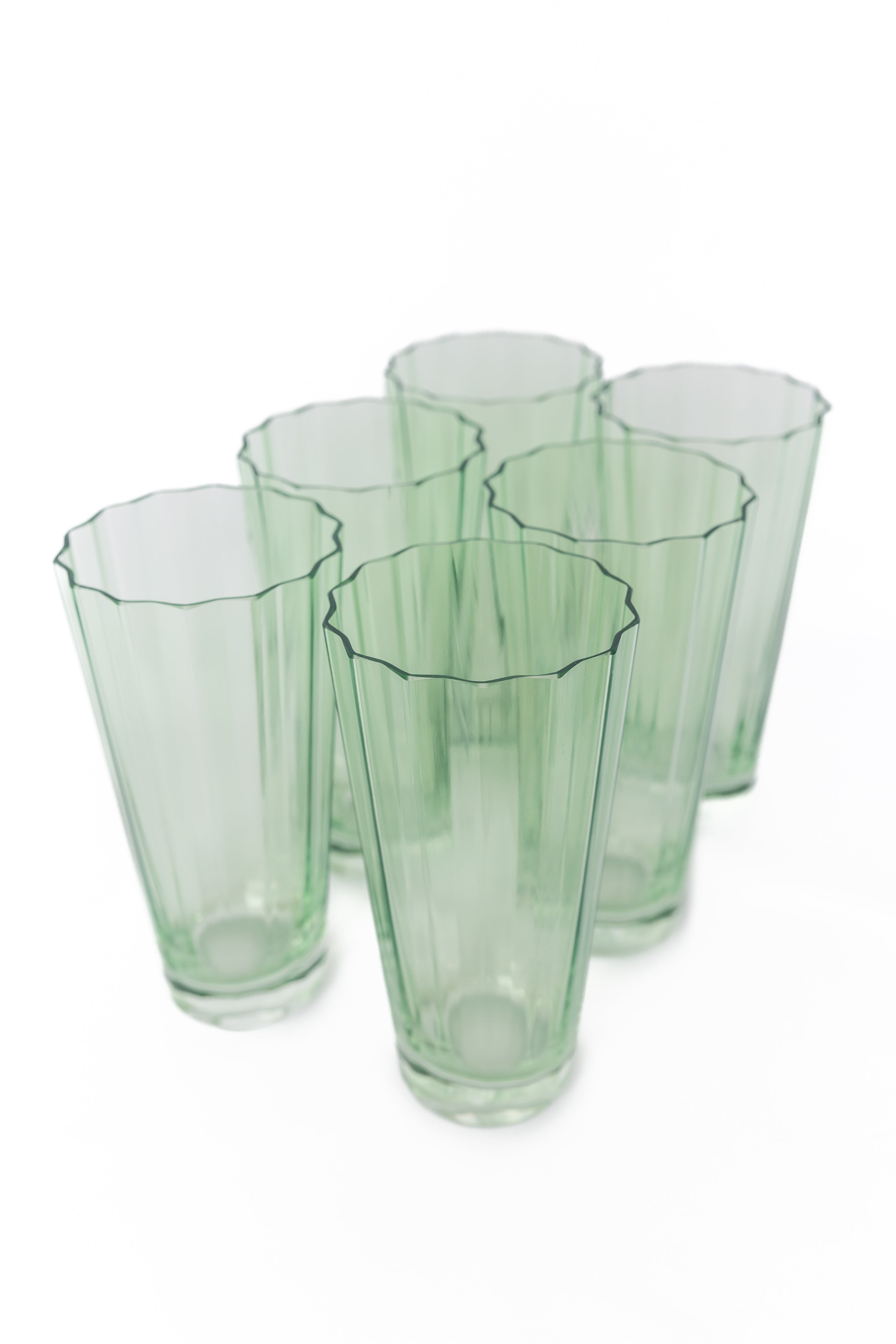 Estelle Colored Sunday High Balls - Set of 6 {Mint Green}