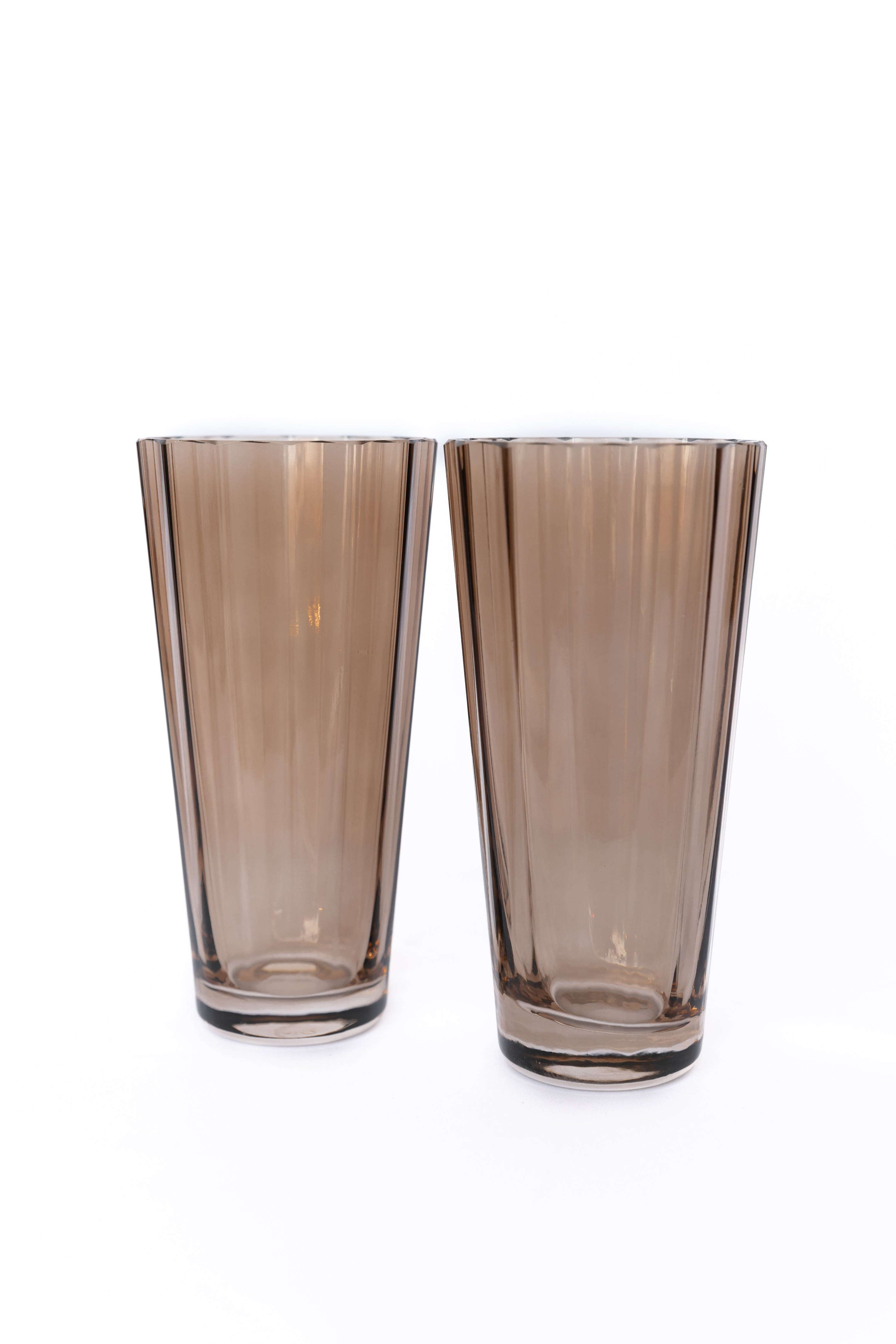 Estelle Colored Sunday High Balls - Set of 2 {Mocha Mousse (Our Amber Smoke)}