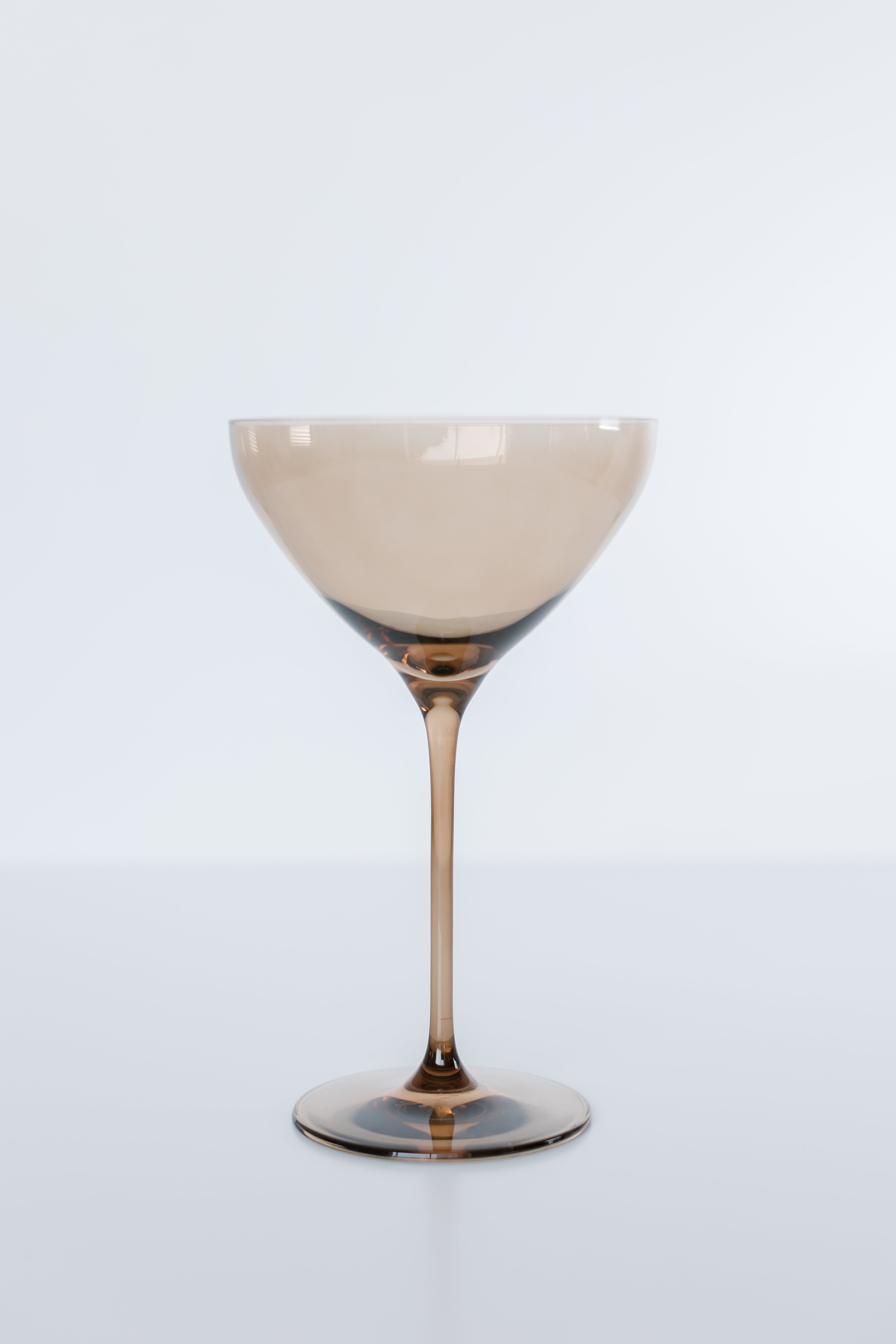 Estelle Colored Martini Glass - Set of 2 {Mocha Mousse (Our Amber Smoke)}