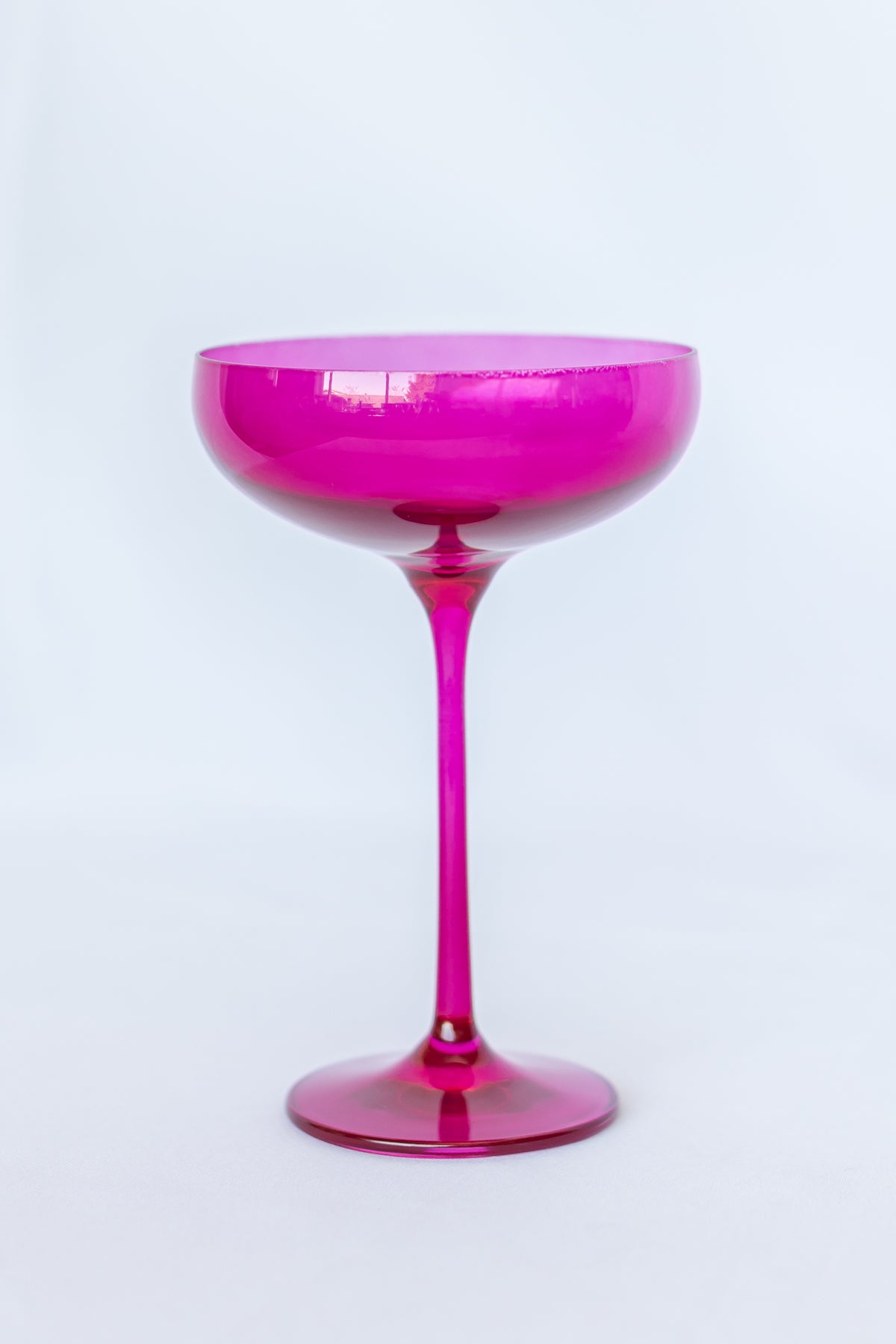 Estelle Colored Champagne Coupe Stemware - Set of 2 {Viva Magenta (Our Fuchsia)}