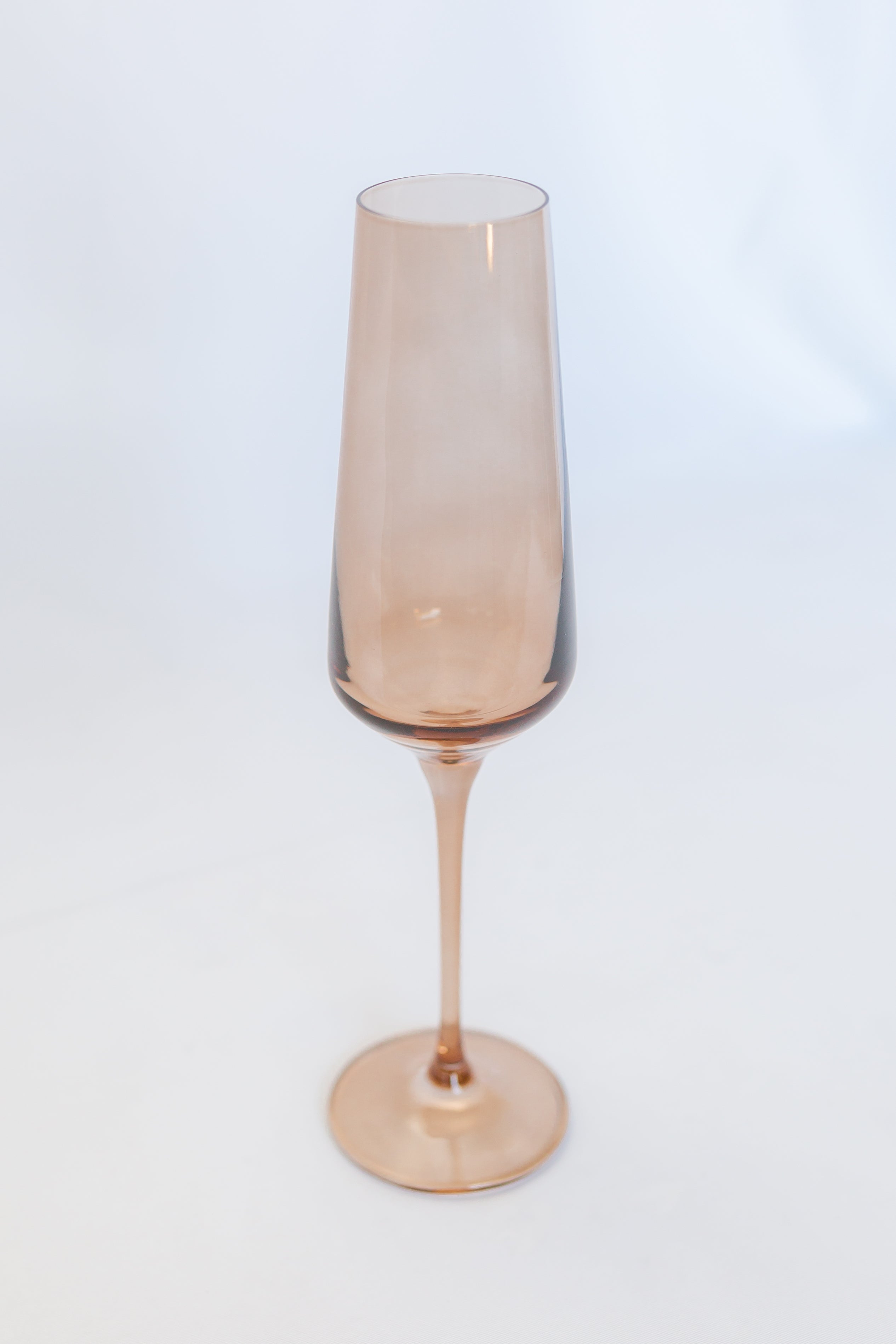 Estelle Colored Champagne Flute - Set of 2 {Mocha Mousse (Our Amber Smoke)}