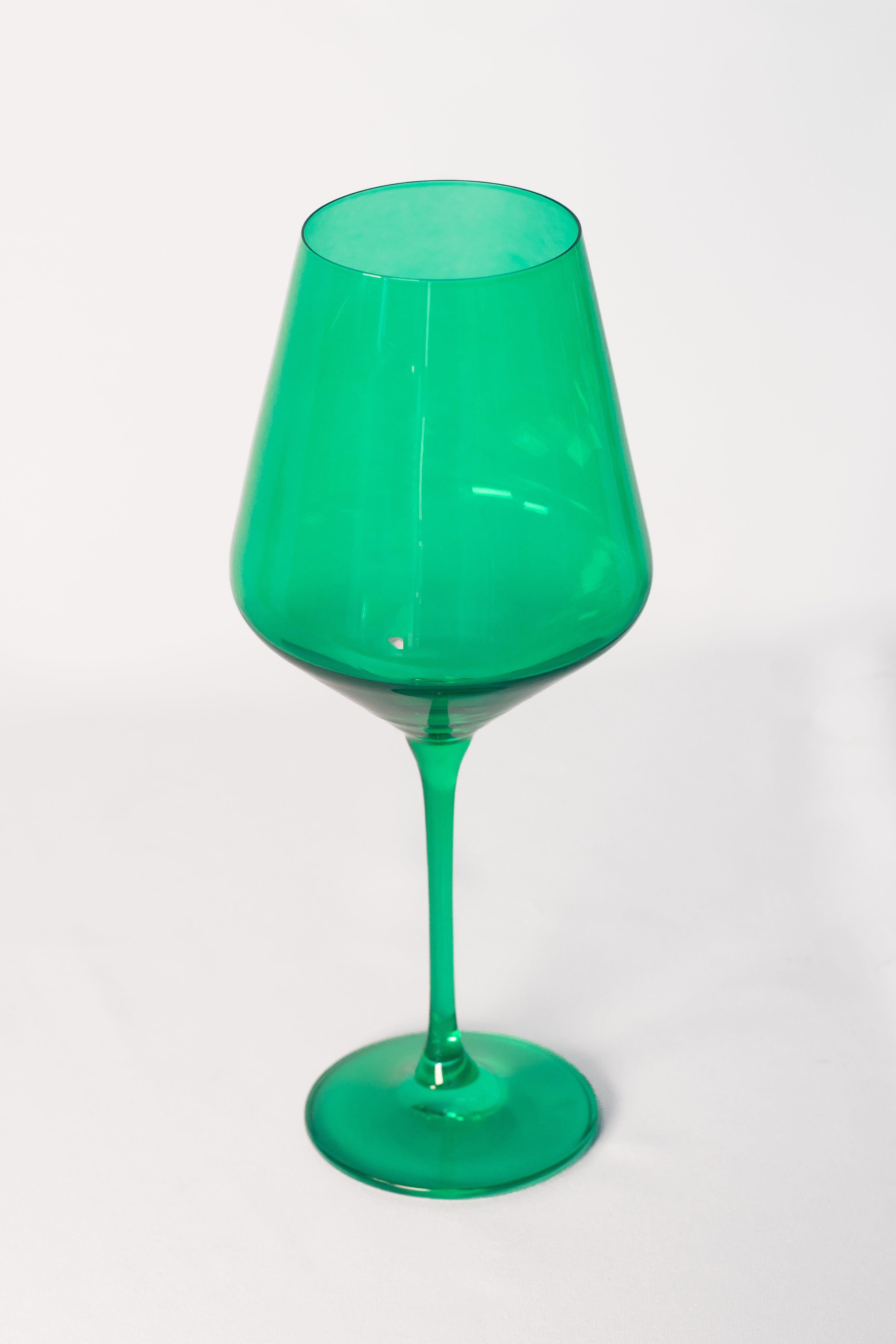 Estelle Colored Wine Stemware - Set of 2 {Kelly Green}