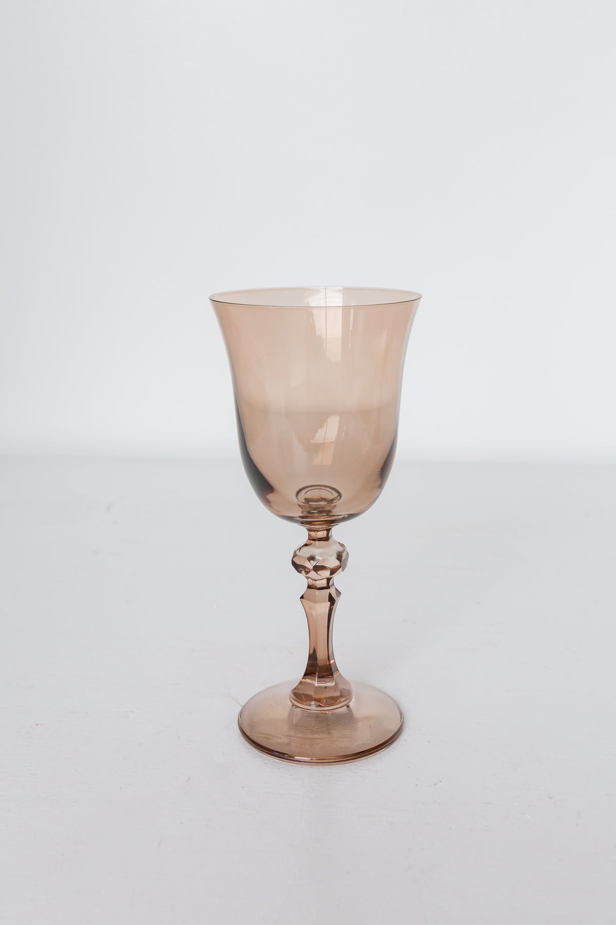 Estelle Colored Regal Goblet - Set of 2 {Mocha Mousse (Our Amber Smoke)}