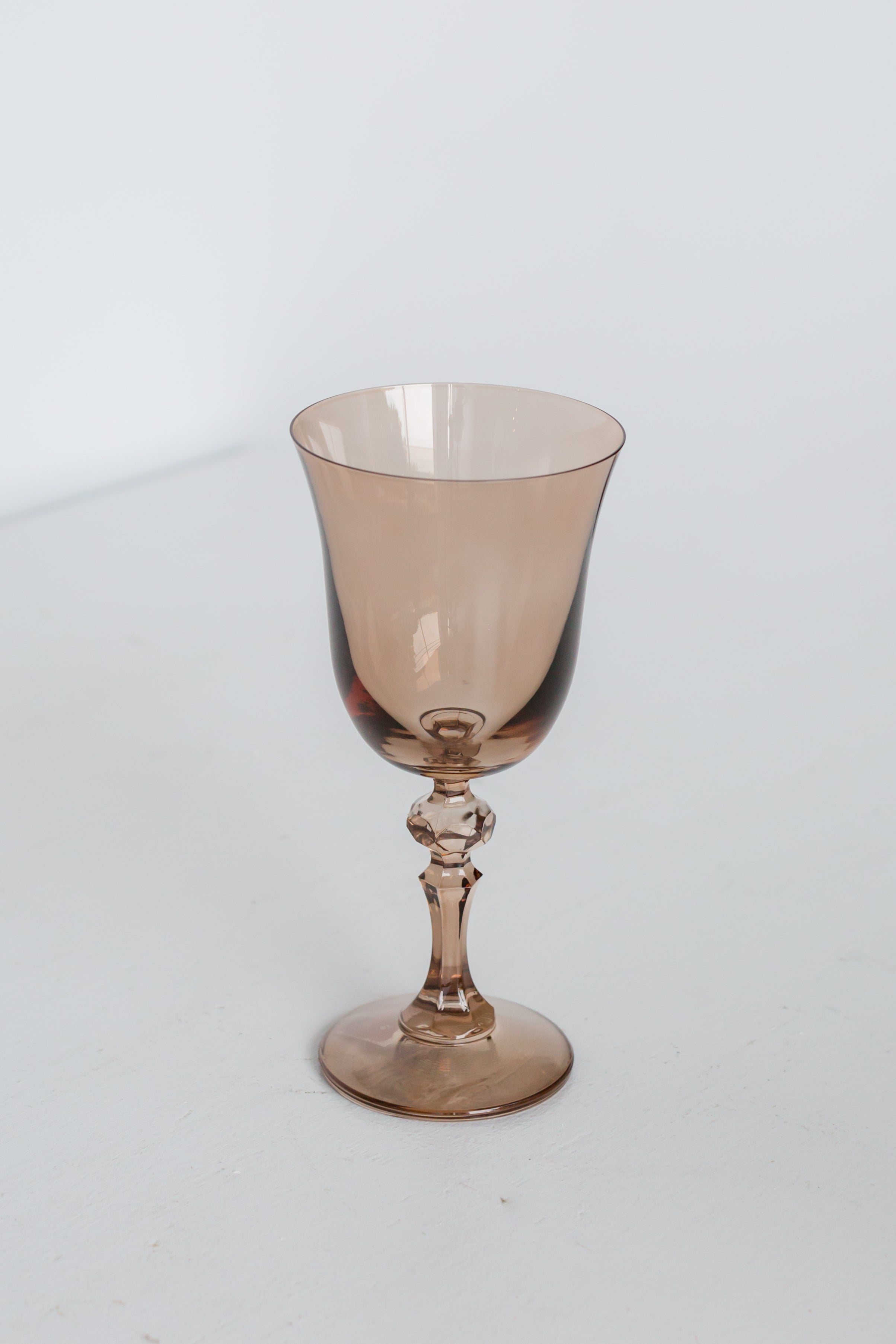 Estelle Colored Regal Goblet - Set of 2 {Mocha Mousse (Our Amber Smoke)}