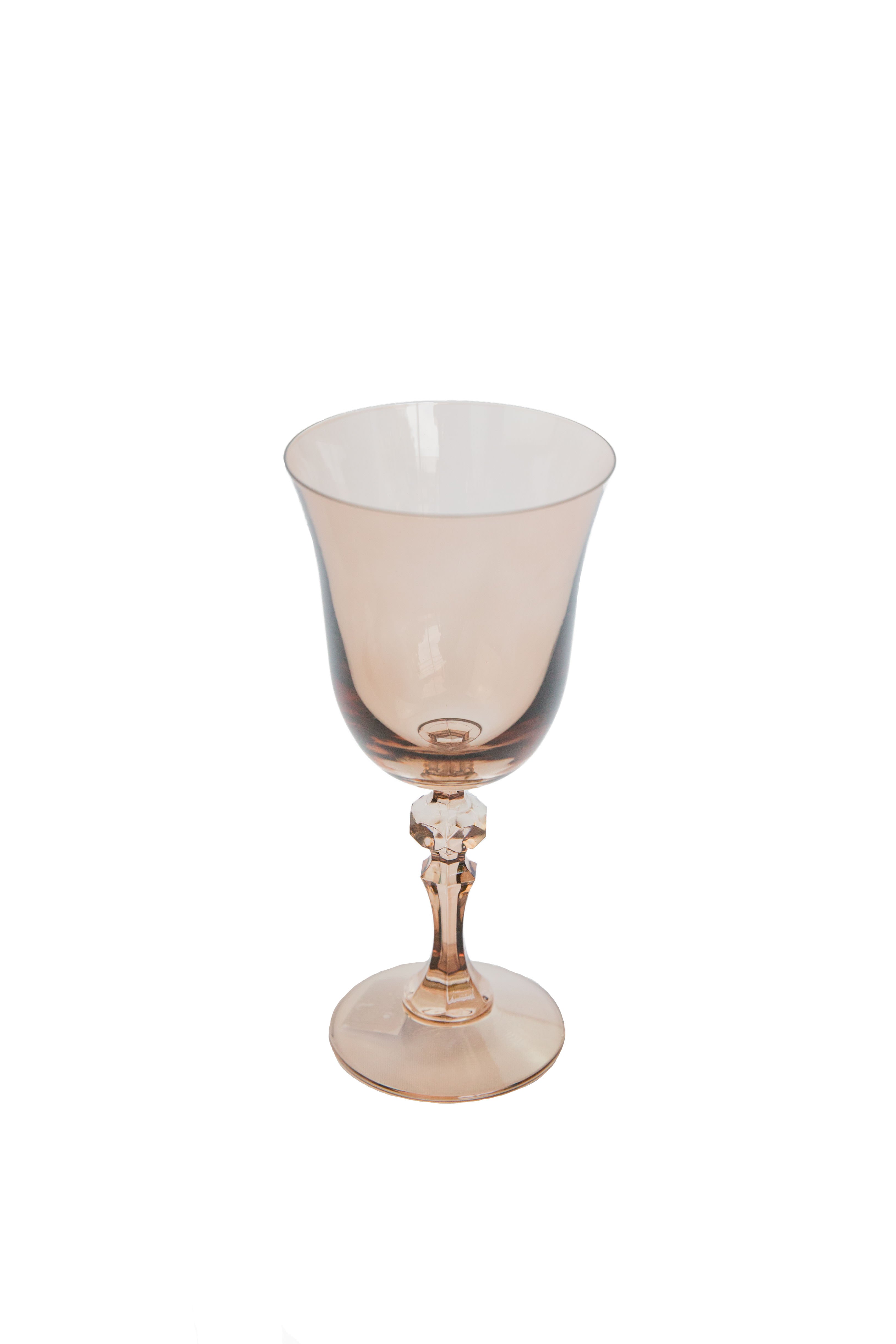 Estelle Colored Regal Goblet - Set of 6 {Mocha Mousse (Our Amber Smoke)}