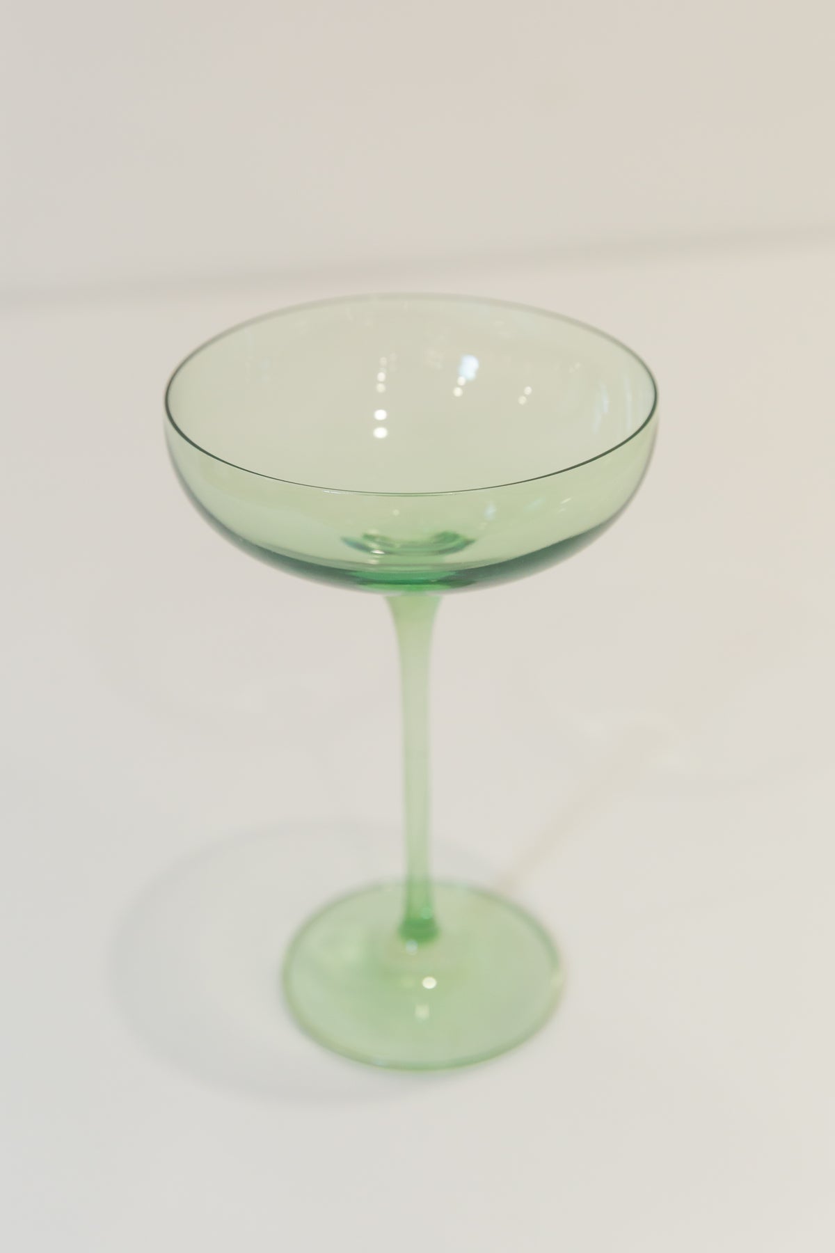Estelle Colored Champagne Coupe Stemware - Set of 2 {Mint Green}
