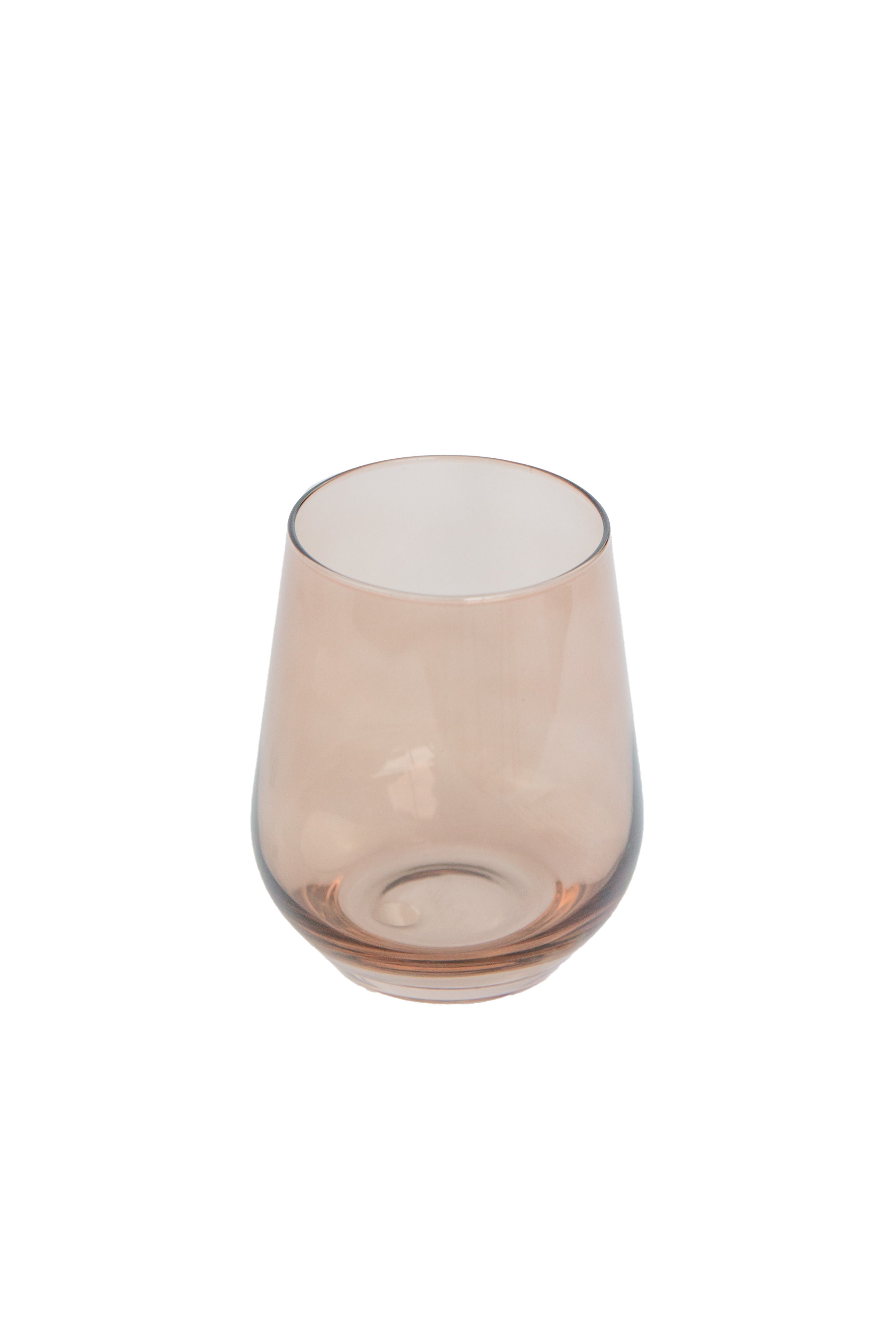 Estelle Colored Wine Stemless - Set of 2 {Mocha Mousse (Our Amber Smoke)}
