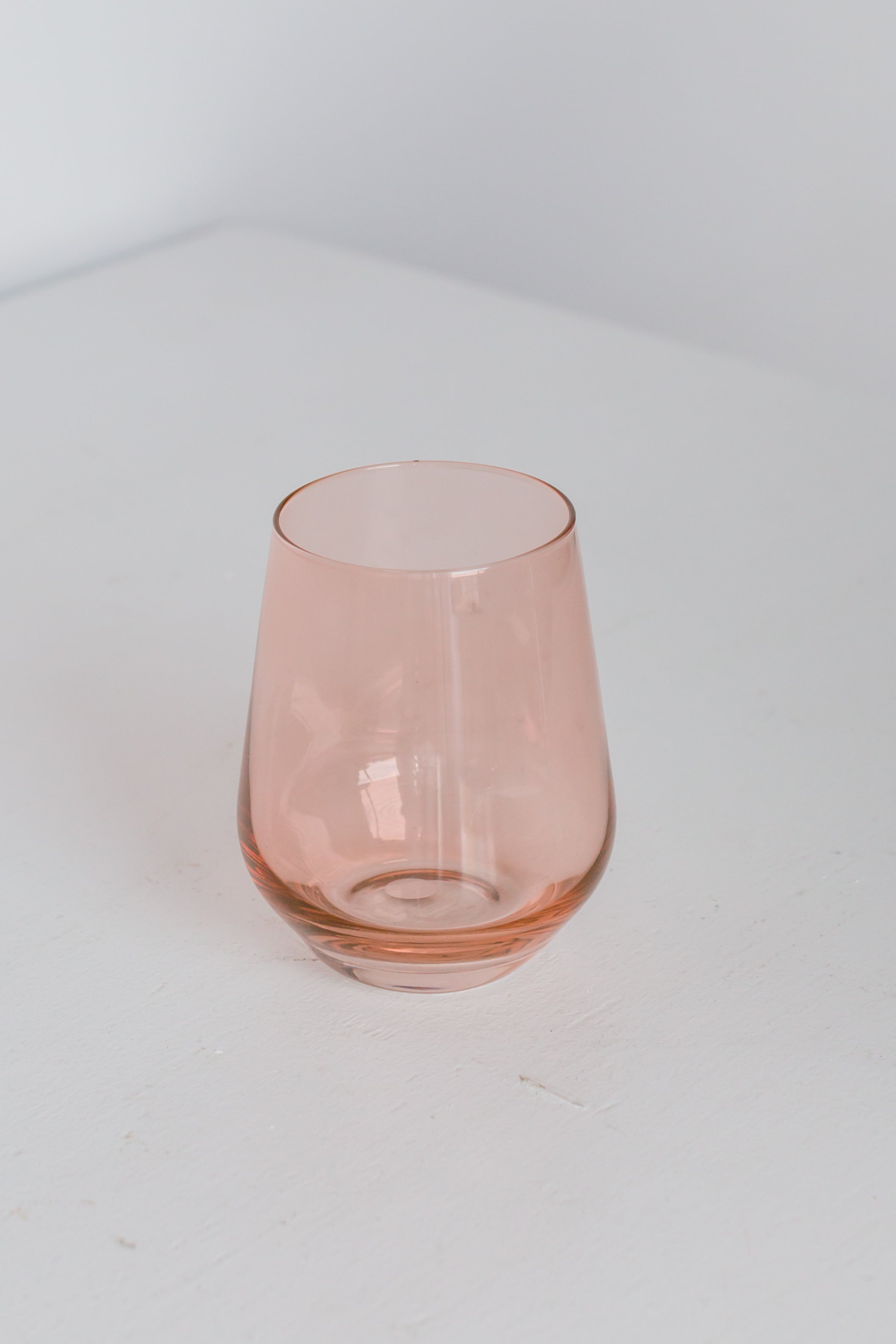 Estelle Colored Wine Stemless - Set of 6 {Blush Pink}