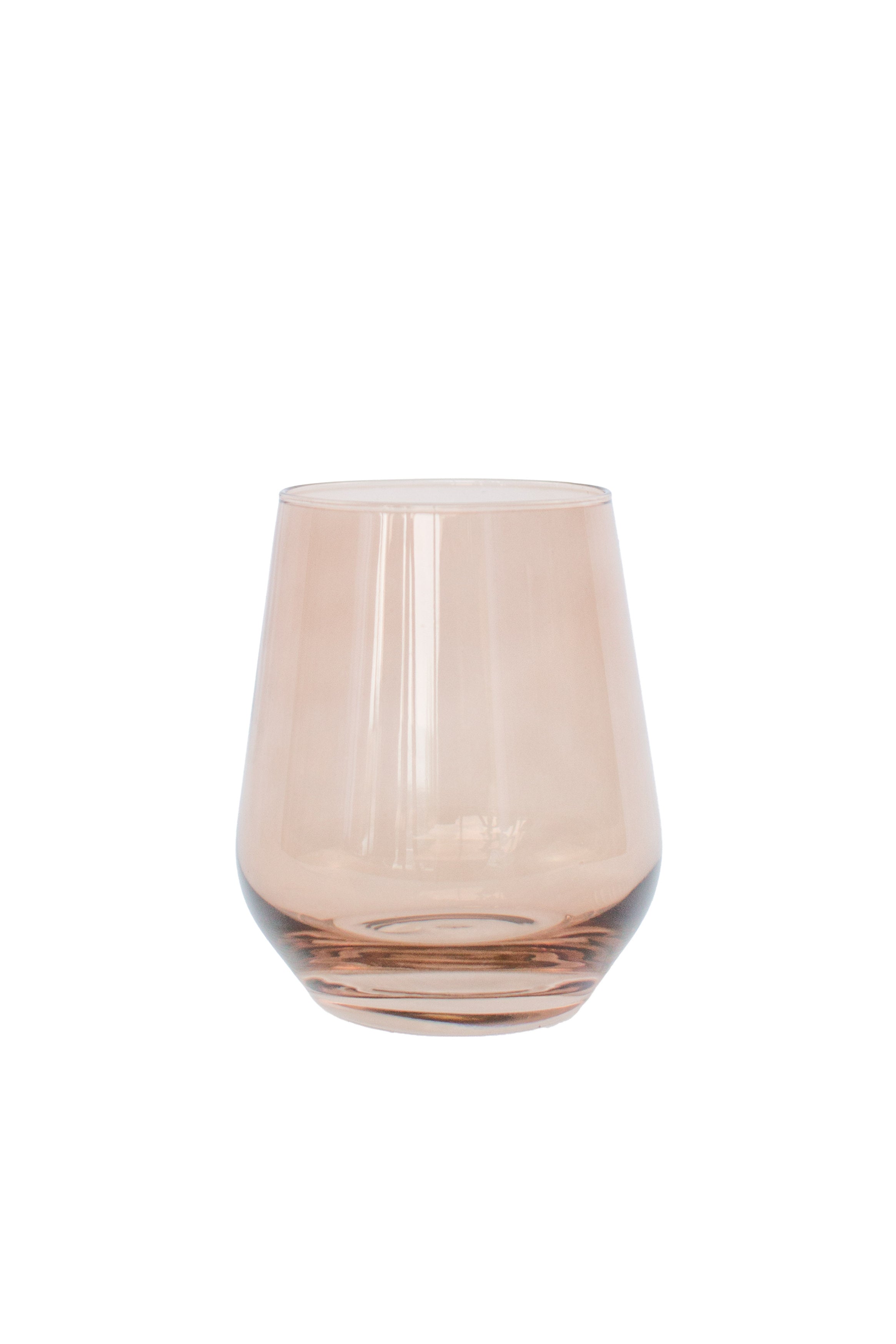 Estelle Colored Wine Stemless - Set of 2 {Mocha Mousse (Our Amber Smoke)}