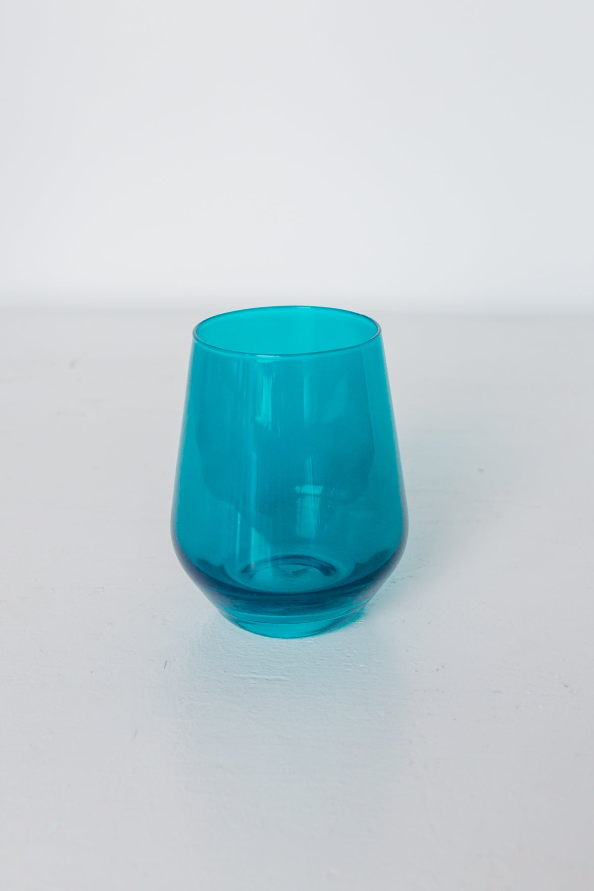 Estelle Colored Wine Stemless - Set of 6 {Teal}