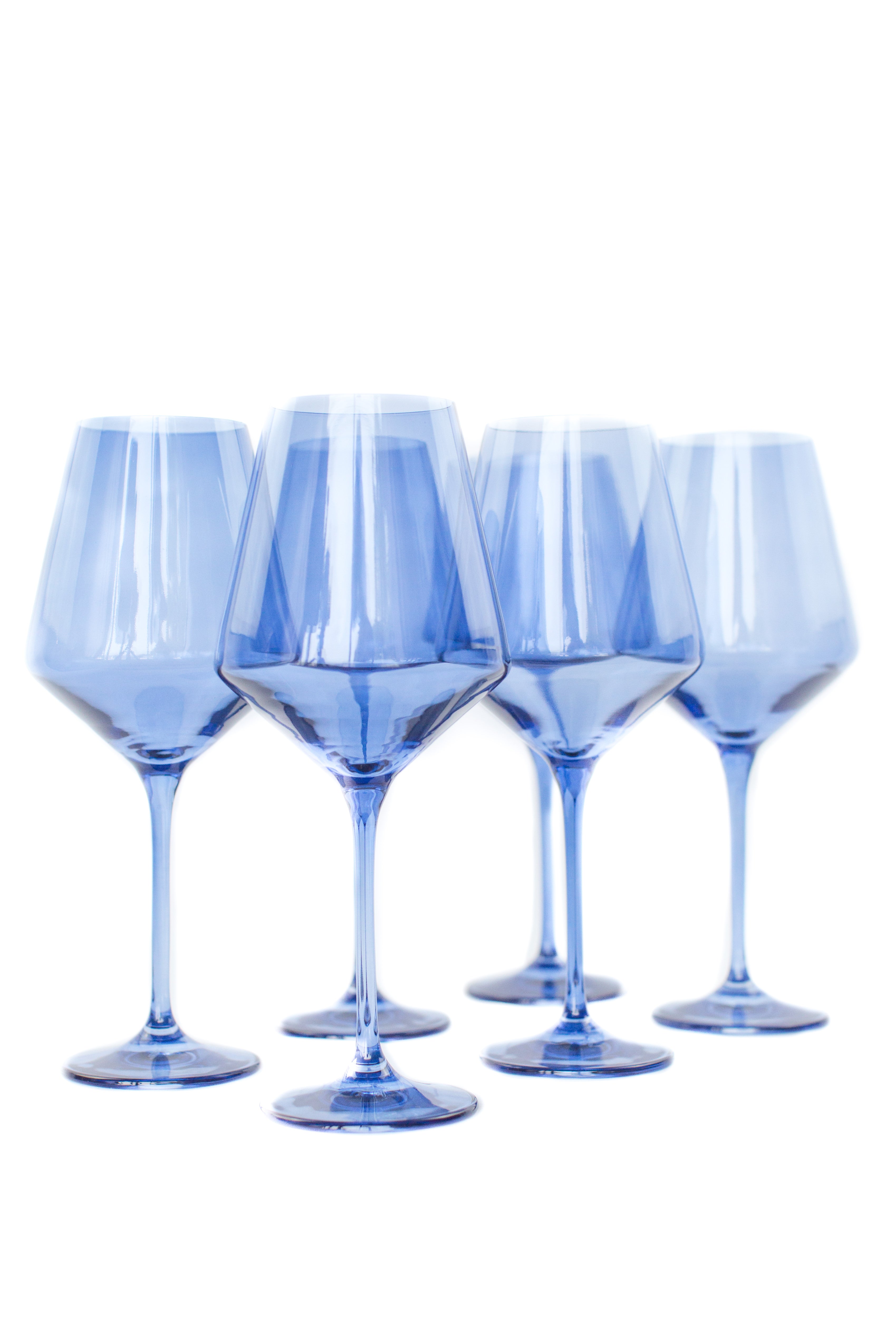 Estelle Colored Wine Stemware - Set of 6 {Cobalt Blue}