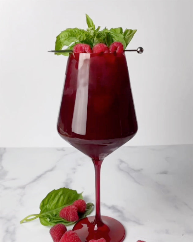 Raspberry Basil Iced Tea – Estelle Colored Glass