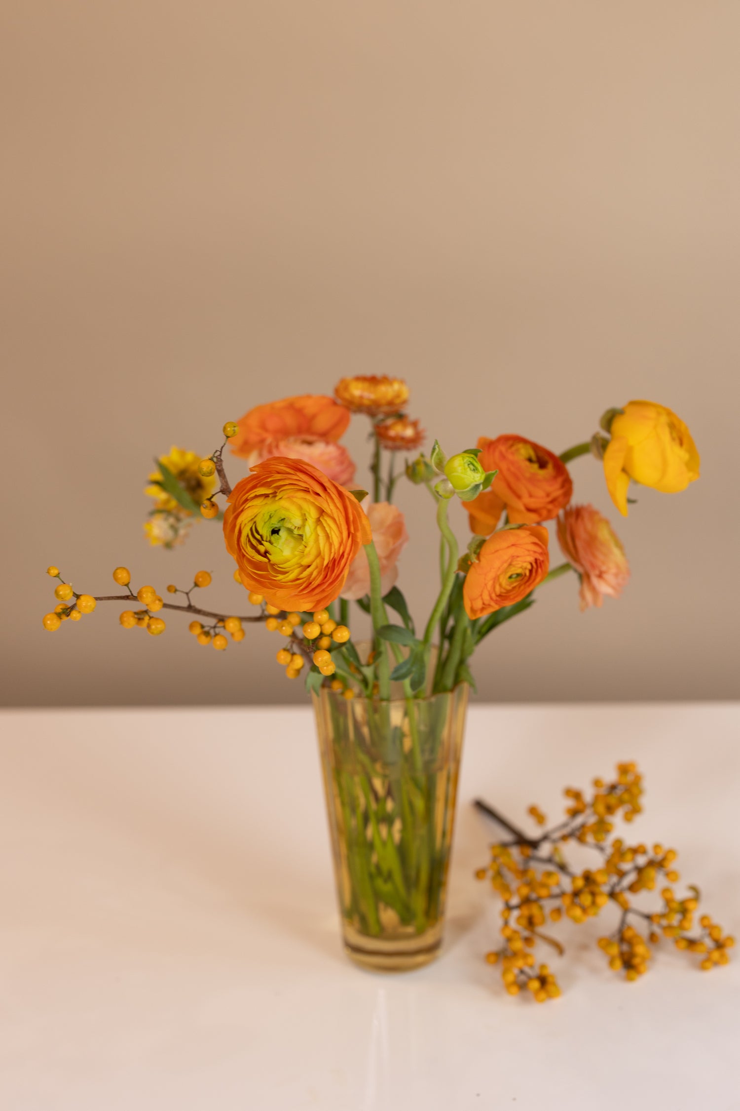 Colorful and Bright Fall Centerpieces