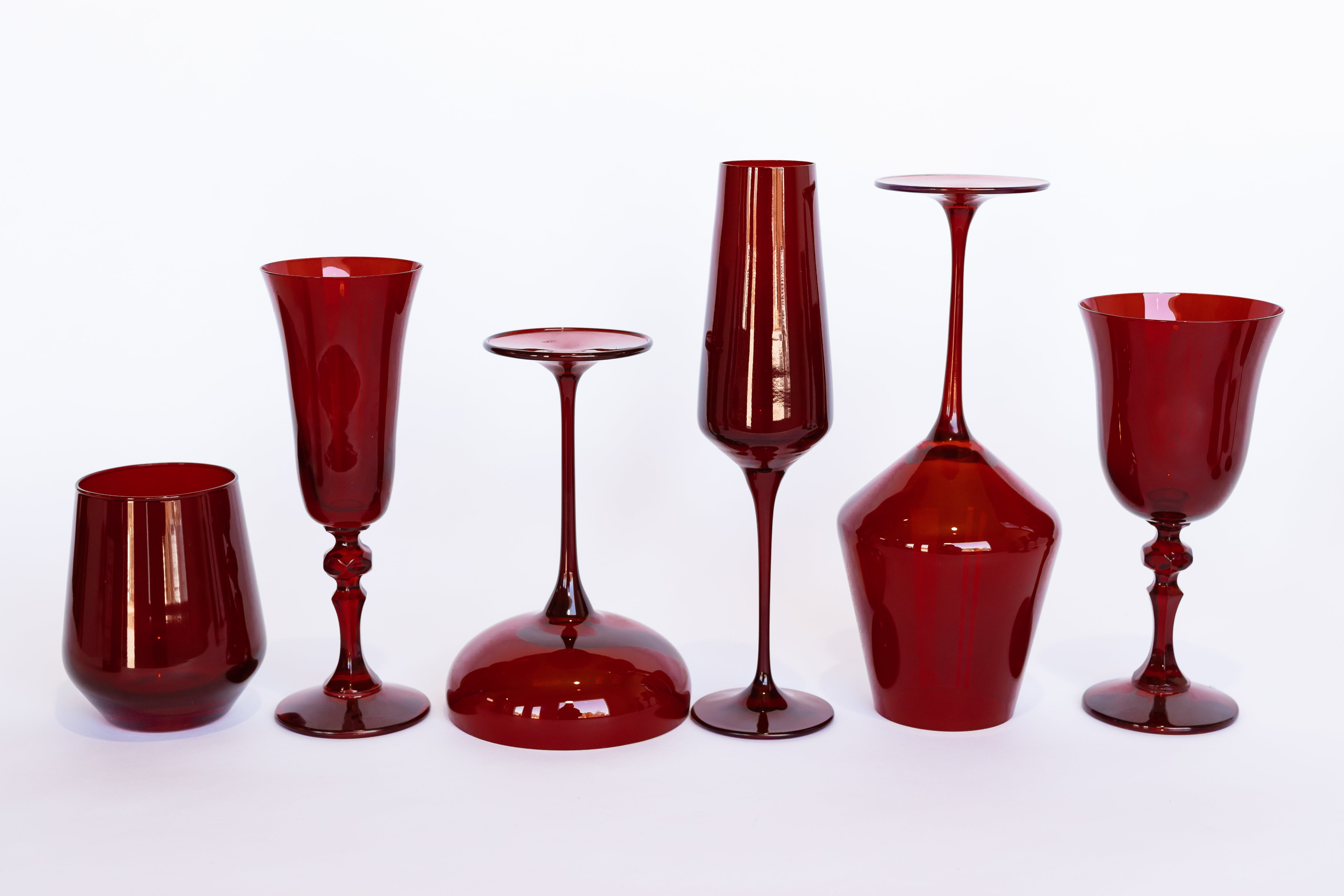 Wear Red Day Estelle Colored Glass