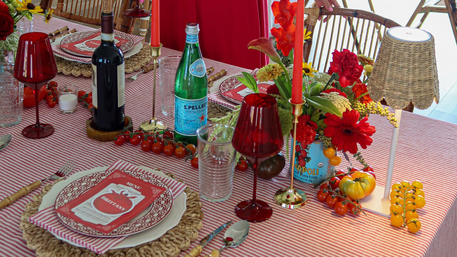 Red Hot Summer Tablescape Inspo