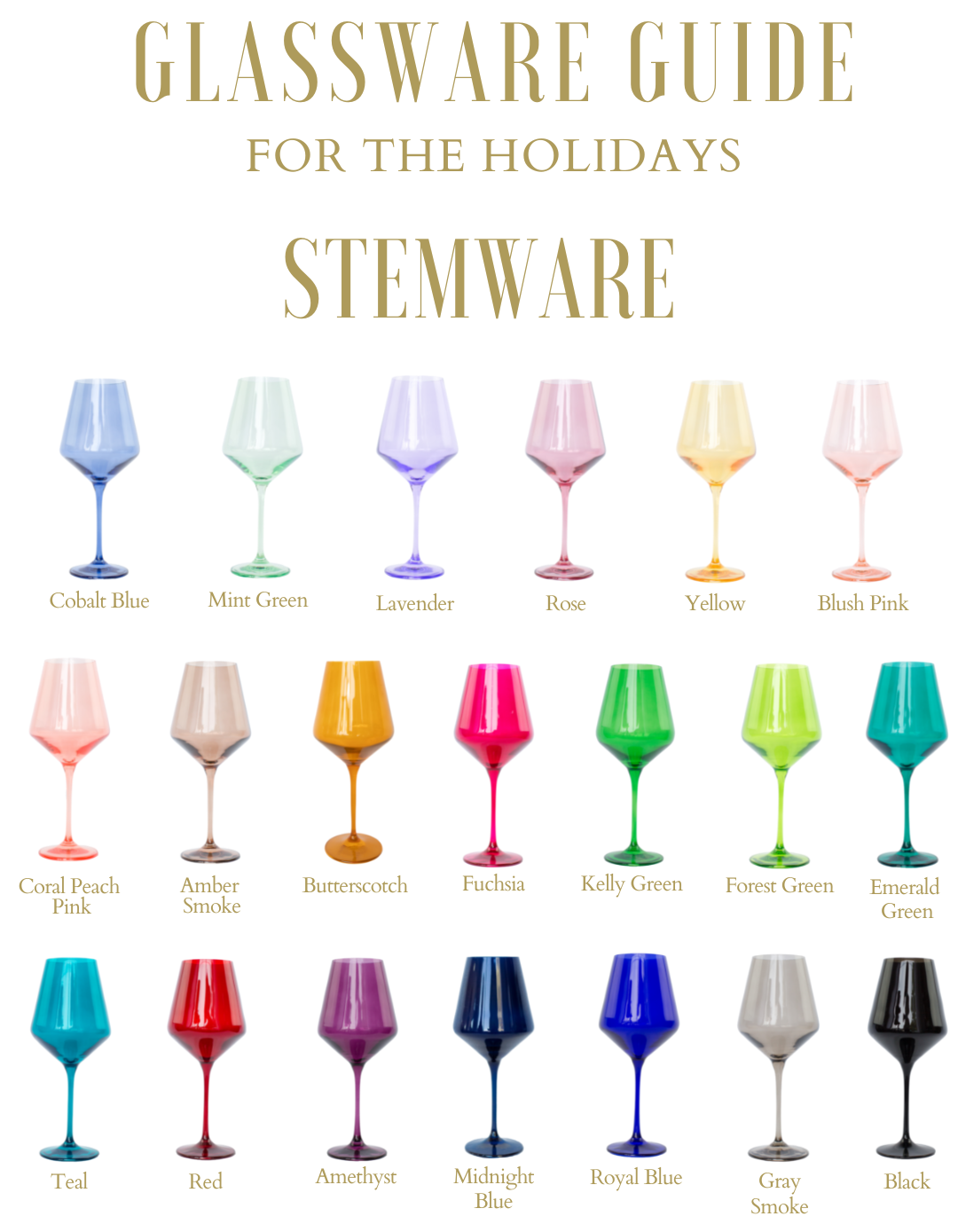 Shop All Collections Estelle Colored Glass   Holiday 