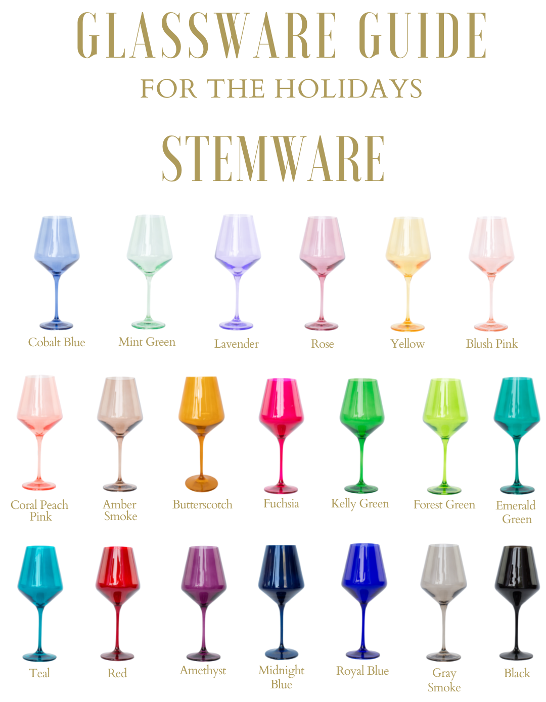 Shop All Collections – Estelle Colored Glass