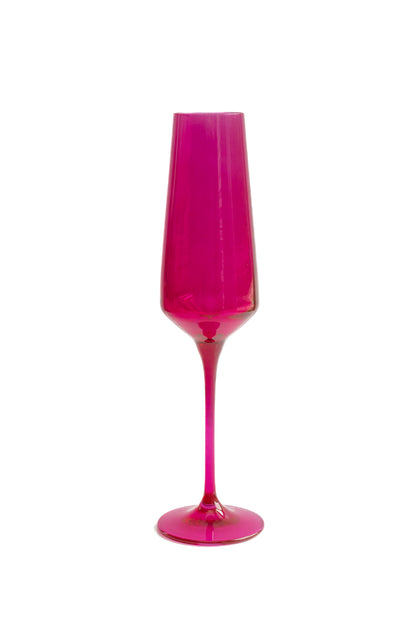 Estelle Colored Champagne Flute - Set of 2 {Viva Magenta (Our Fuchsia)}