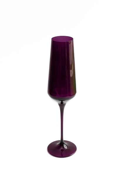 Estelle Colored Champagne Flute - Set of 6 {Amethyst}