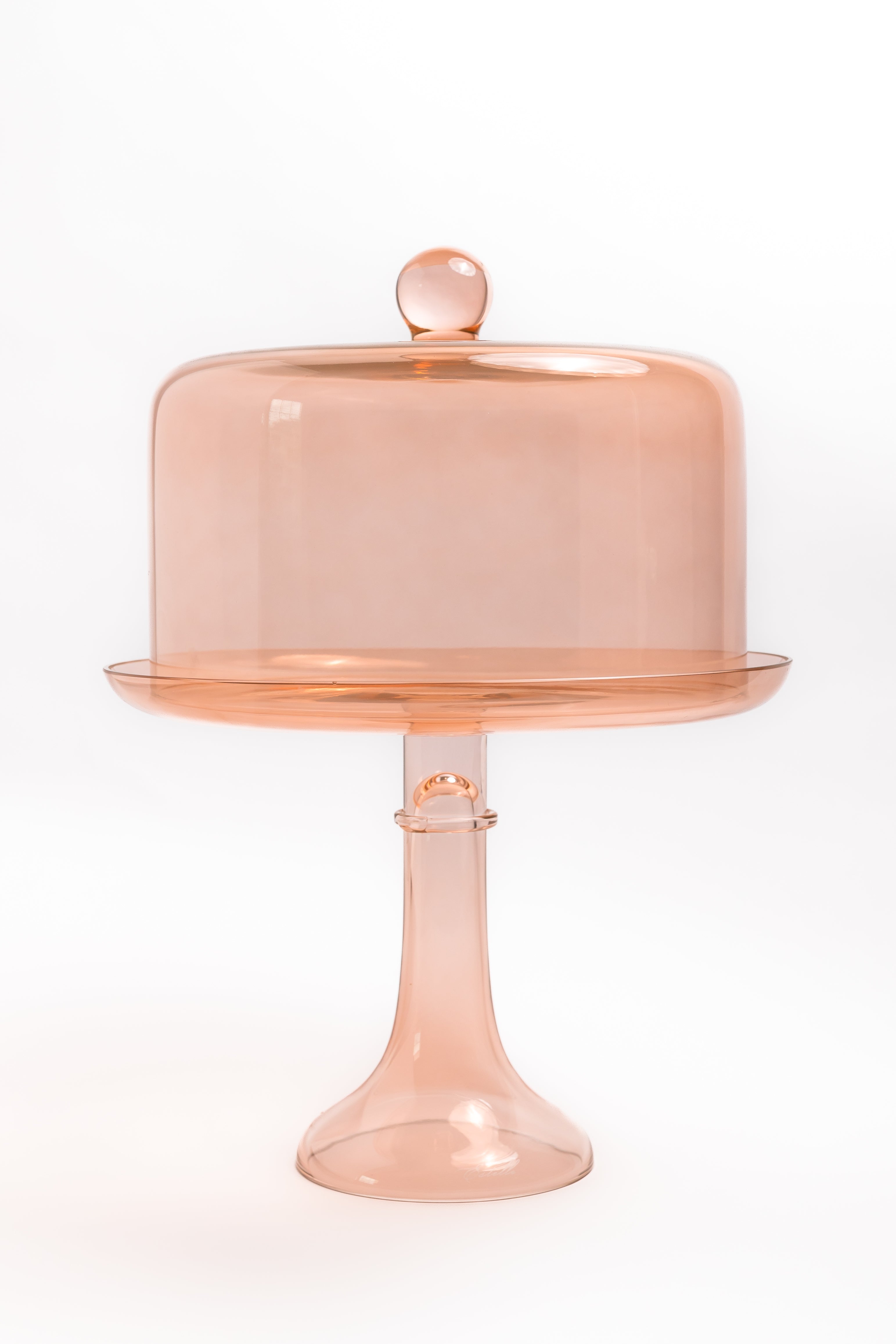 Estelle Colored Glass Cake Stand & Dome - Thumbnail 3