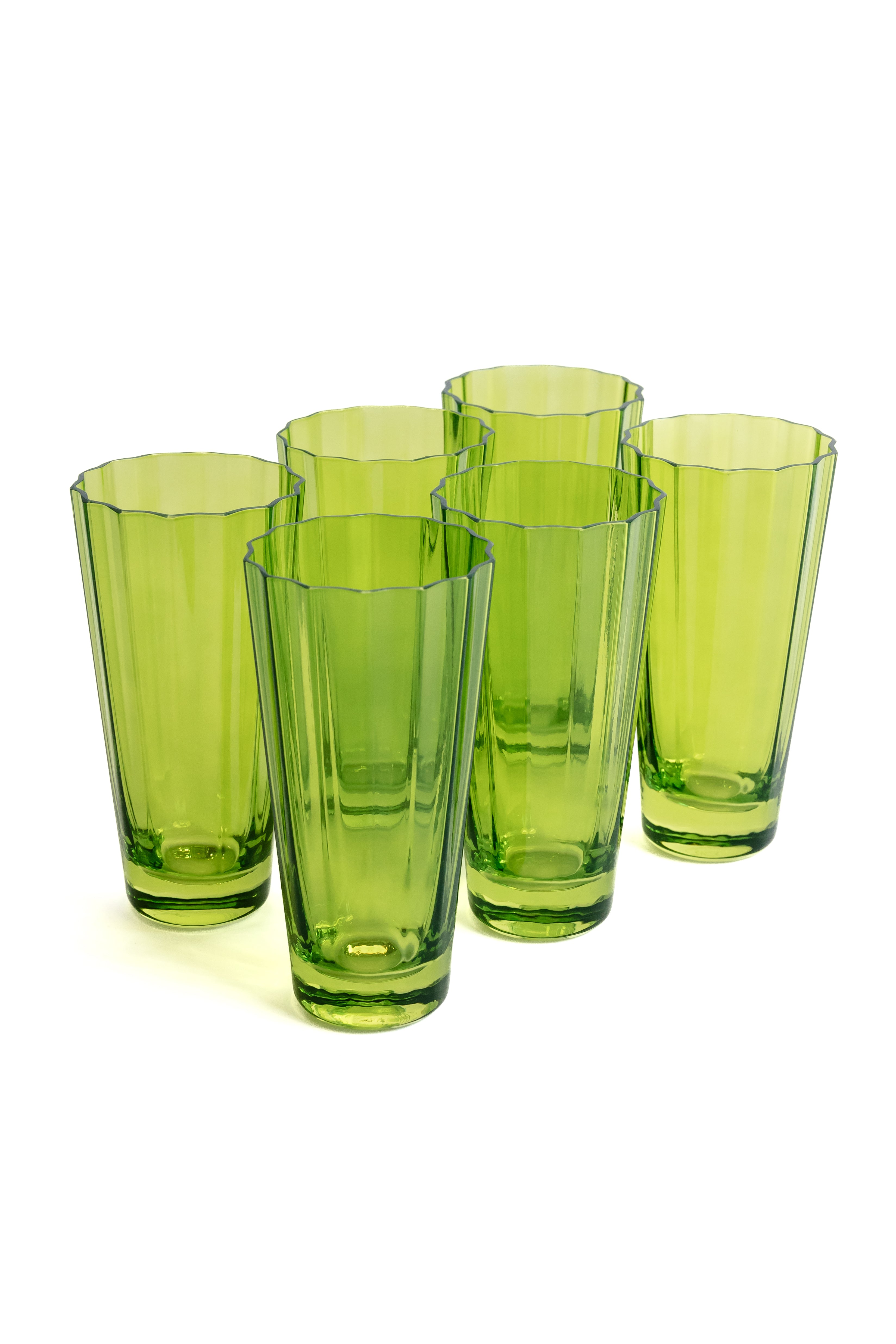 Estelle Colored Sunday High Balls - Set of 6 {Forest Green}