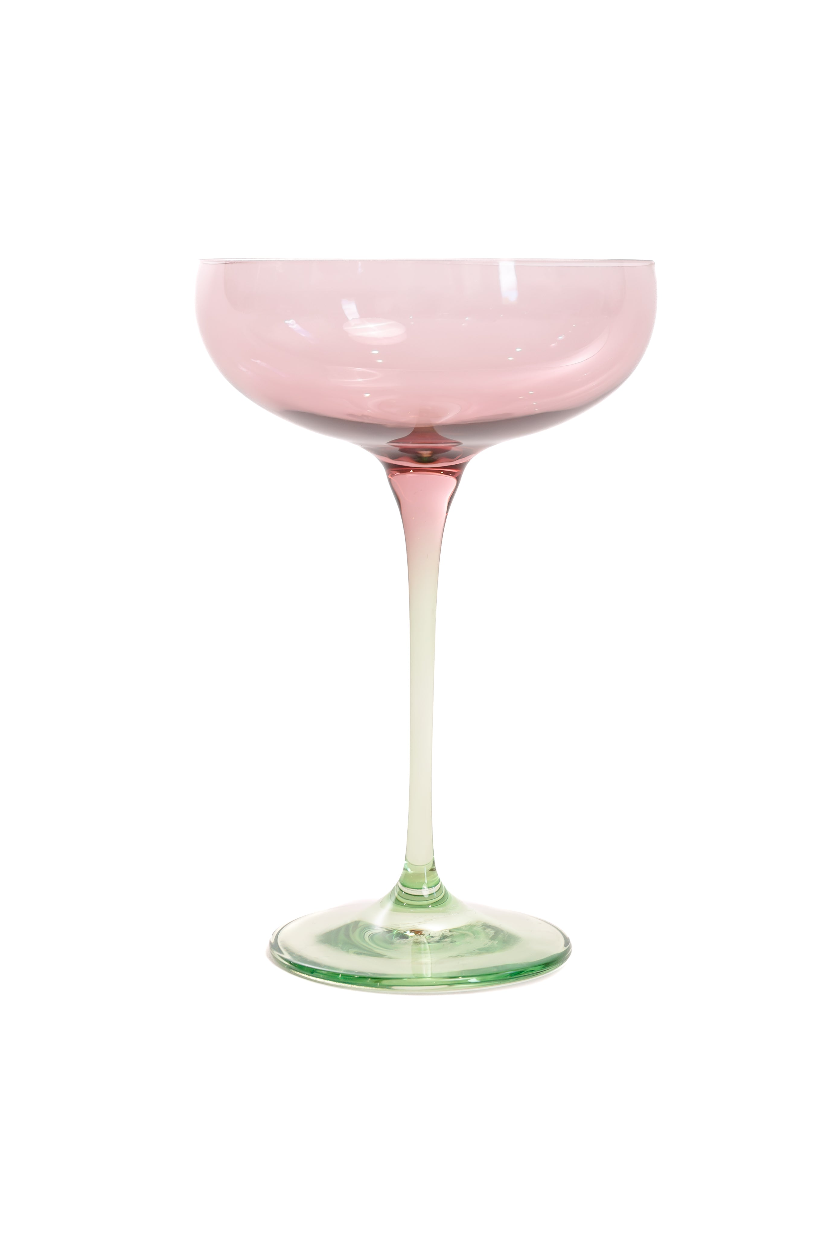 Estelle Colored Glass Champagne Coupe Stemware