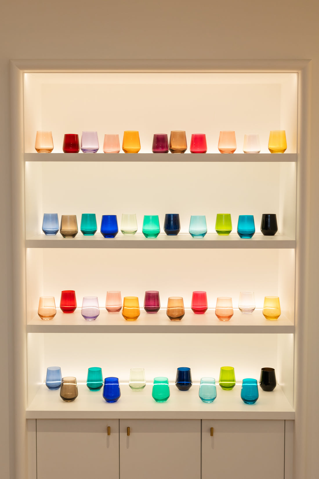 Estelle Colored Wine Stemless - Set of 6 {Custom Set}