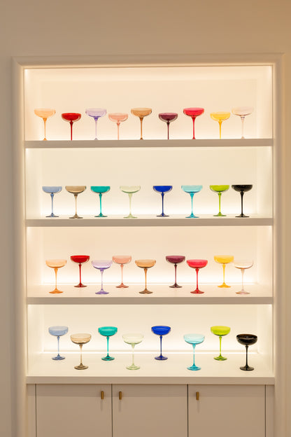 Estelle Colored Champagne Coupe - Set of 6 {Custom Set}