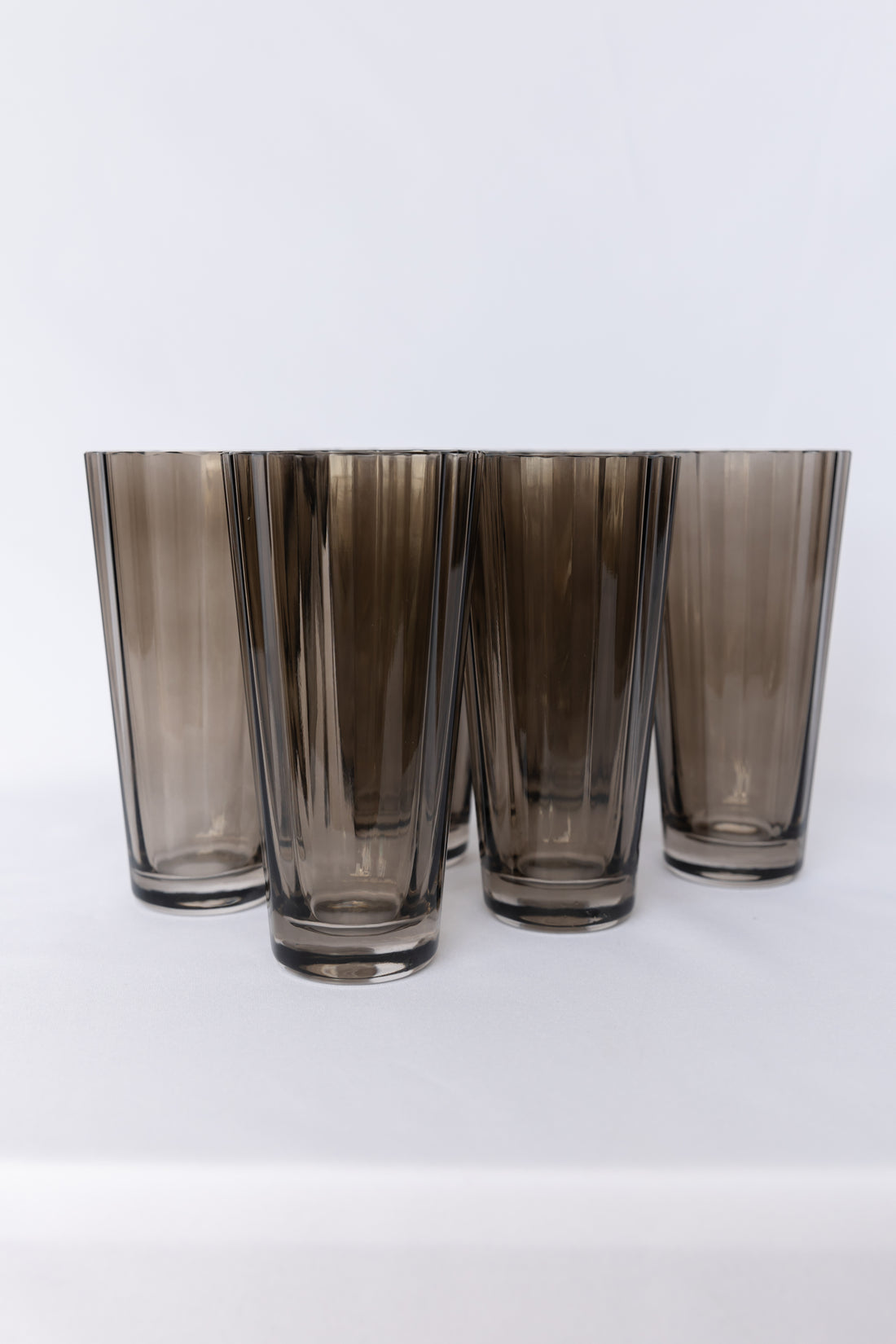 Estelle Colored Sunday High Balls - Set of 6 {Gray Smoke}