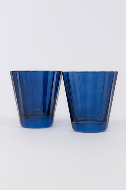 Estelle Colored Sunday Low Balls - Set of 2 {Midnight Blue}