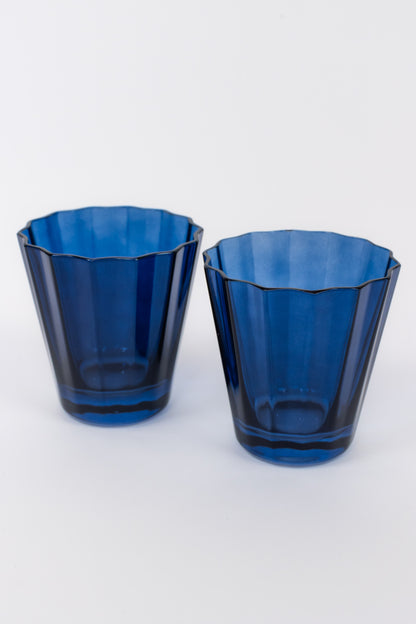 Estelle Colored Sunday Low Balls - Set of 2 {Midnight Blue}