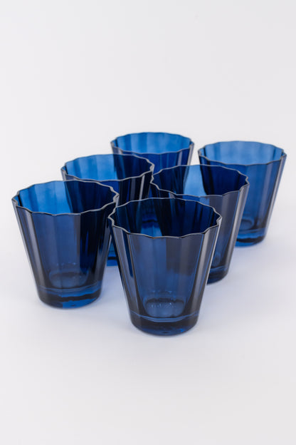 Estelle Colored Sunday Low Balls - Set of 6 {Midnight Blue}