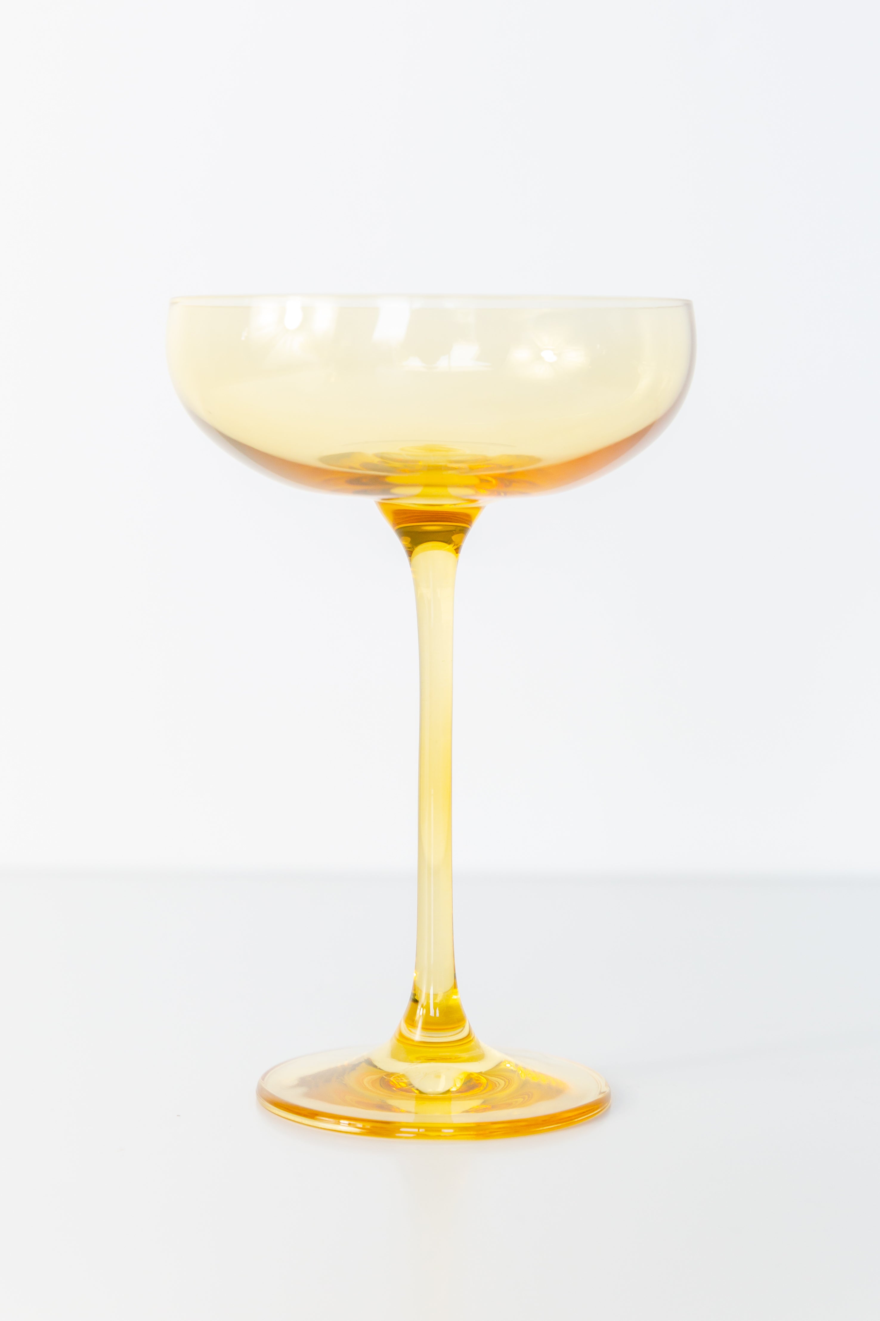 Estelle Colored Champagne Coupe Stemware - Set of 6 {Yellow}