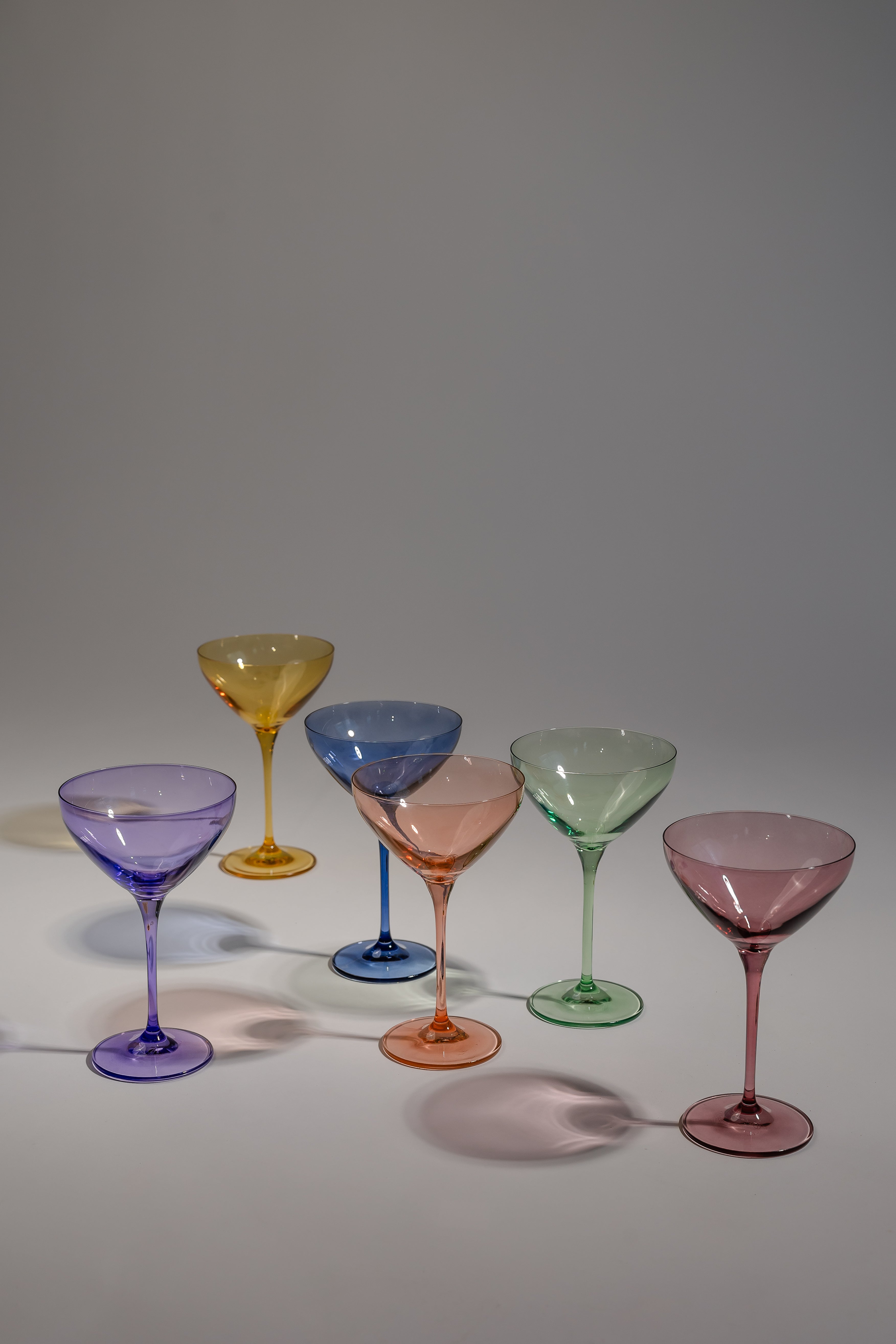 Estelle Colored Martini Glass - Set of 6 {Mystery Box}