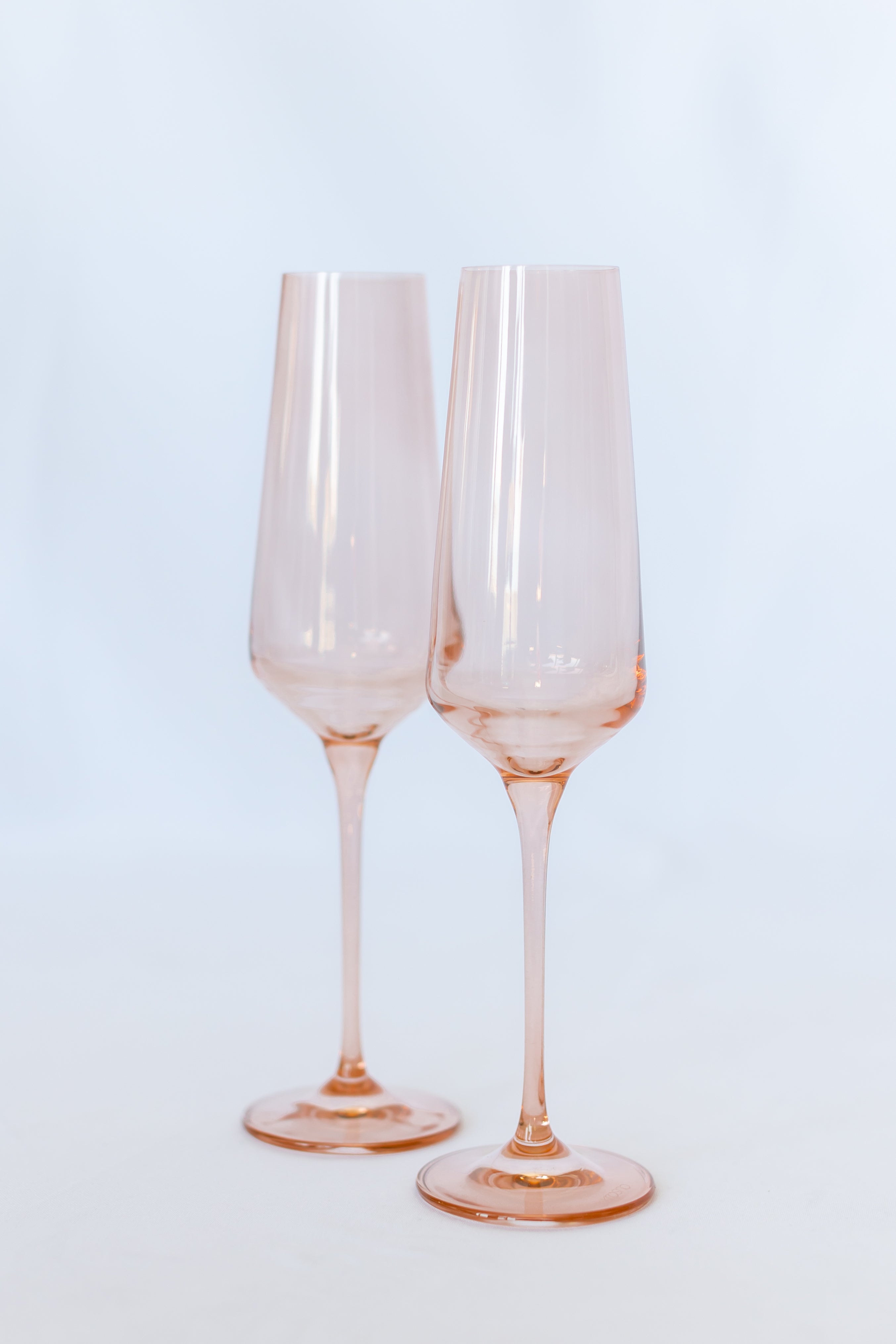 Estelle Colored Champagne Flute - Set of 6 {Blush Pink}